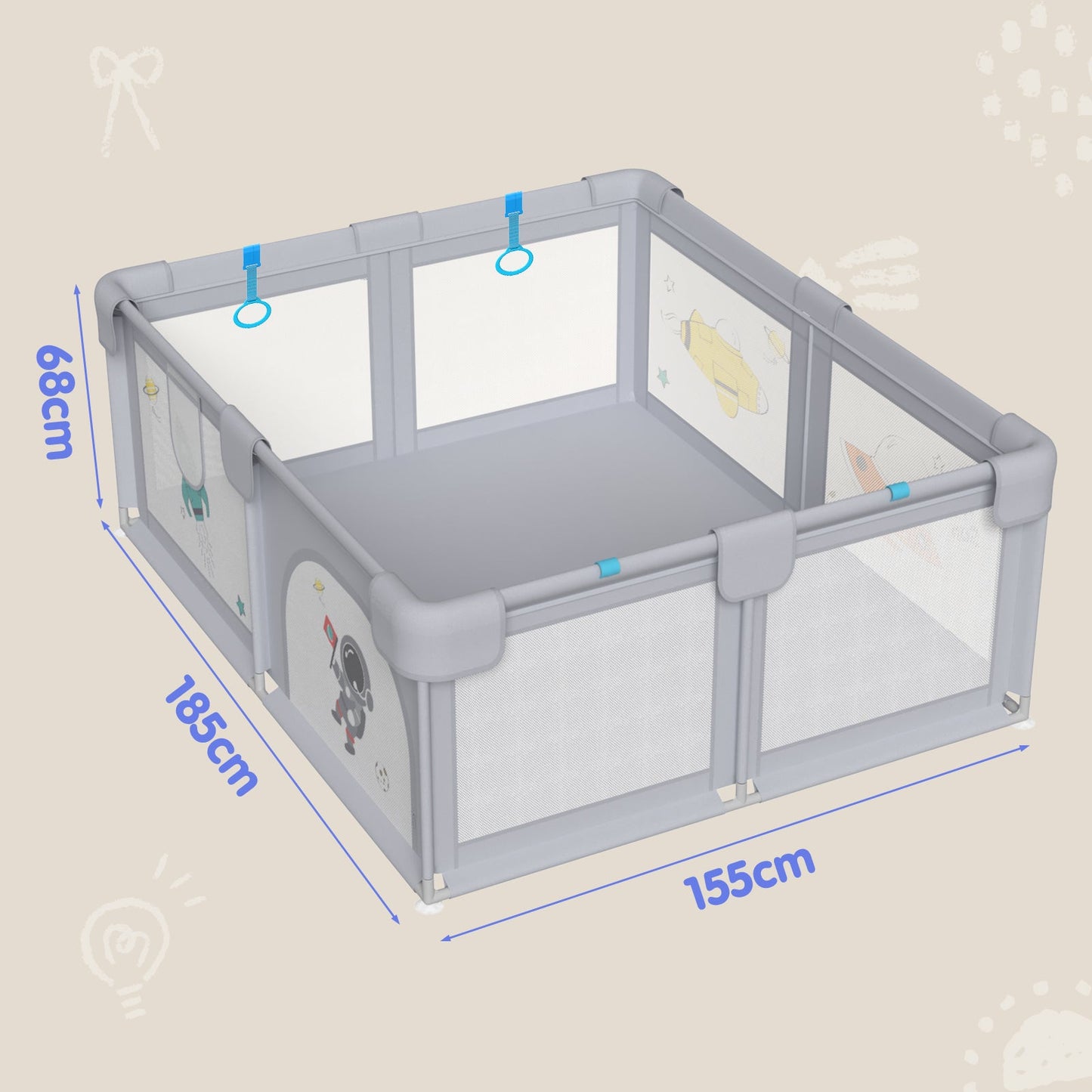 Advwin Large Baby Playpen Kids Play Fence