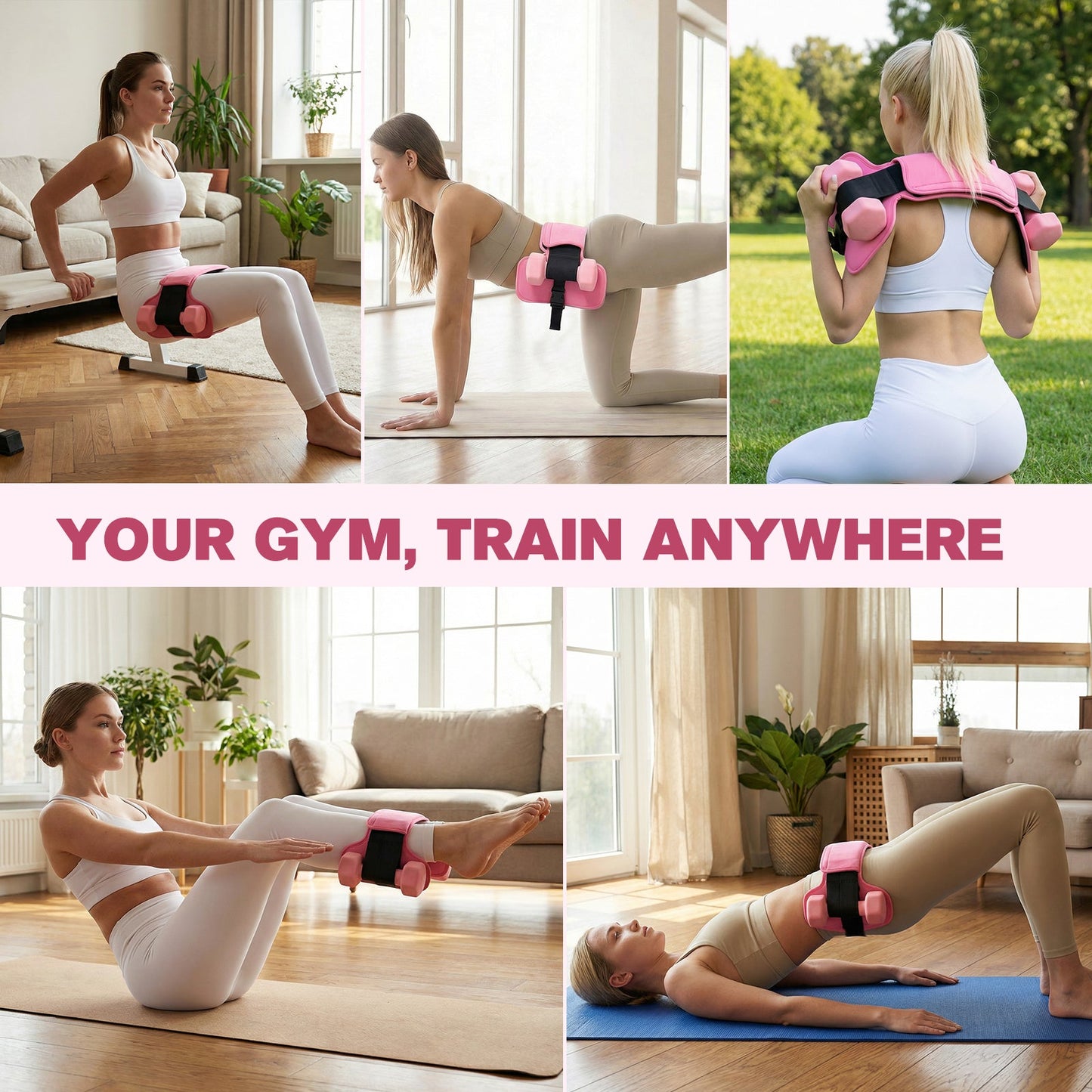 Advwin Hip Thrust Belt for Dumbbells and Kettlebells