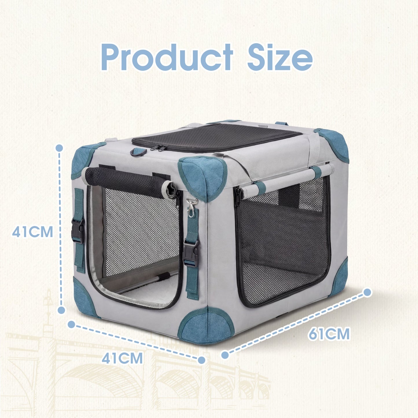 Advwin Extra Large Collapsible Pet Carrier