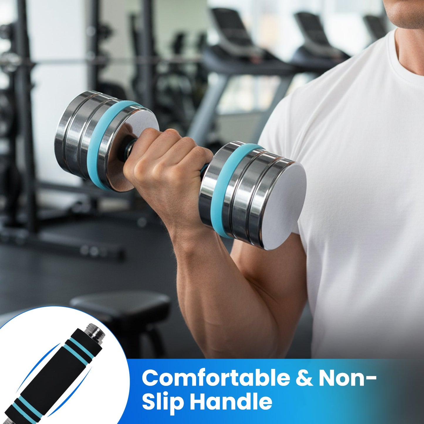 Advwin Adjustable Dumbbells 2×15kg