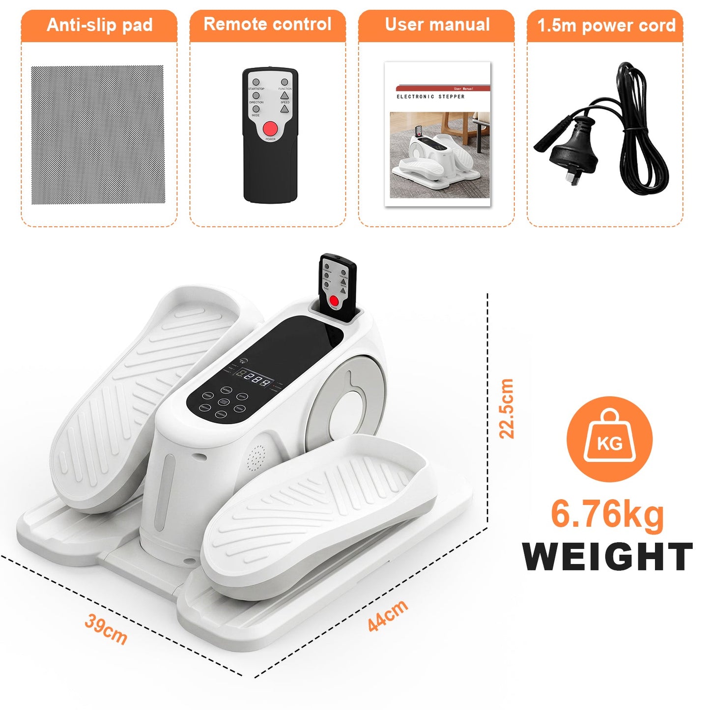 Advwin Under Desk Elliptical Machine Home Pedal Exerciser
