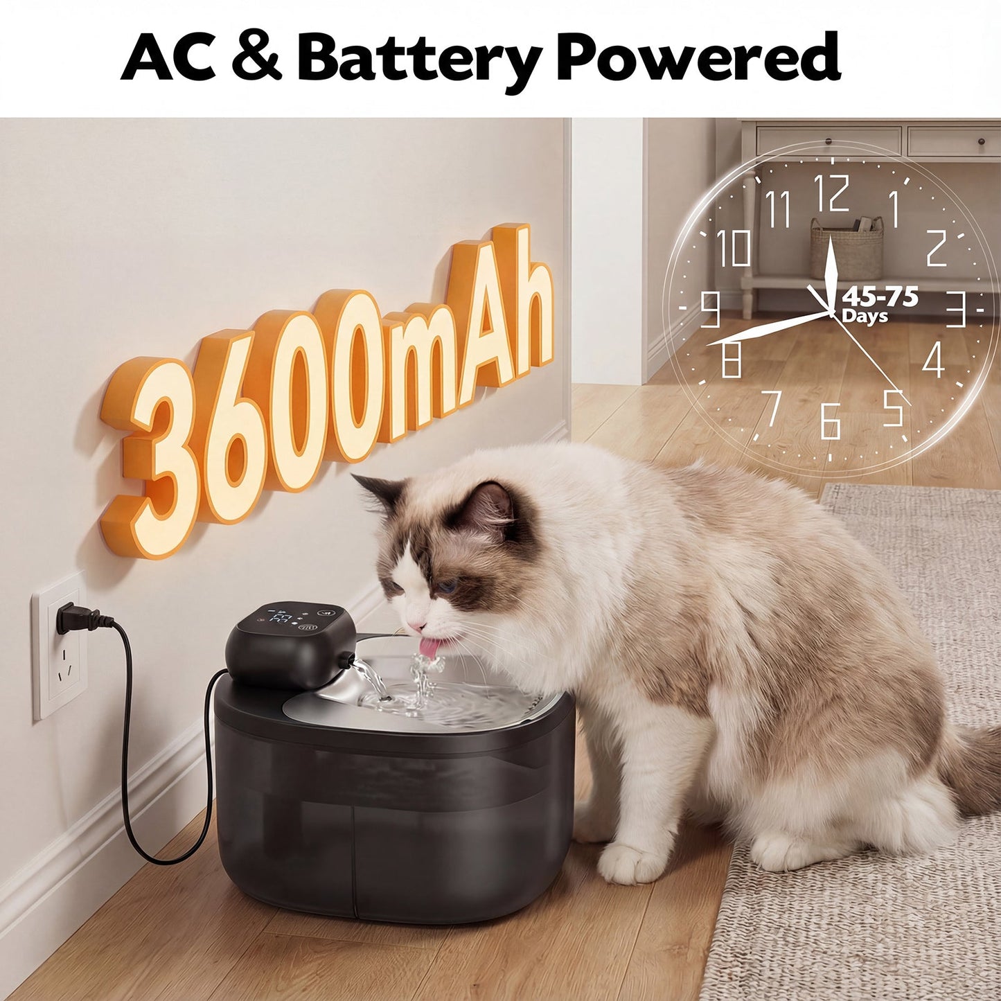 Advwin 3L Thermostatic Automatic Pet Water Fountain