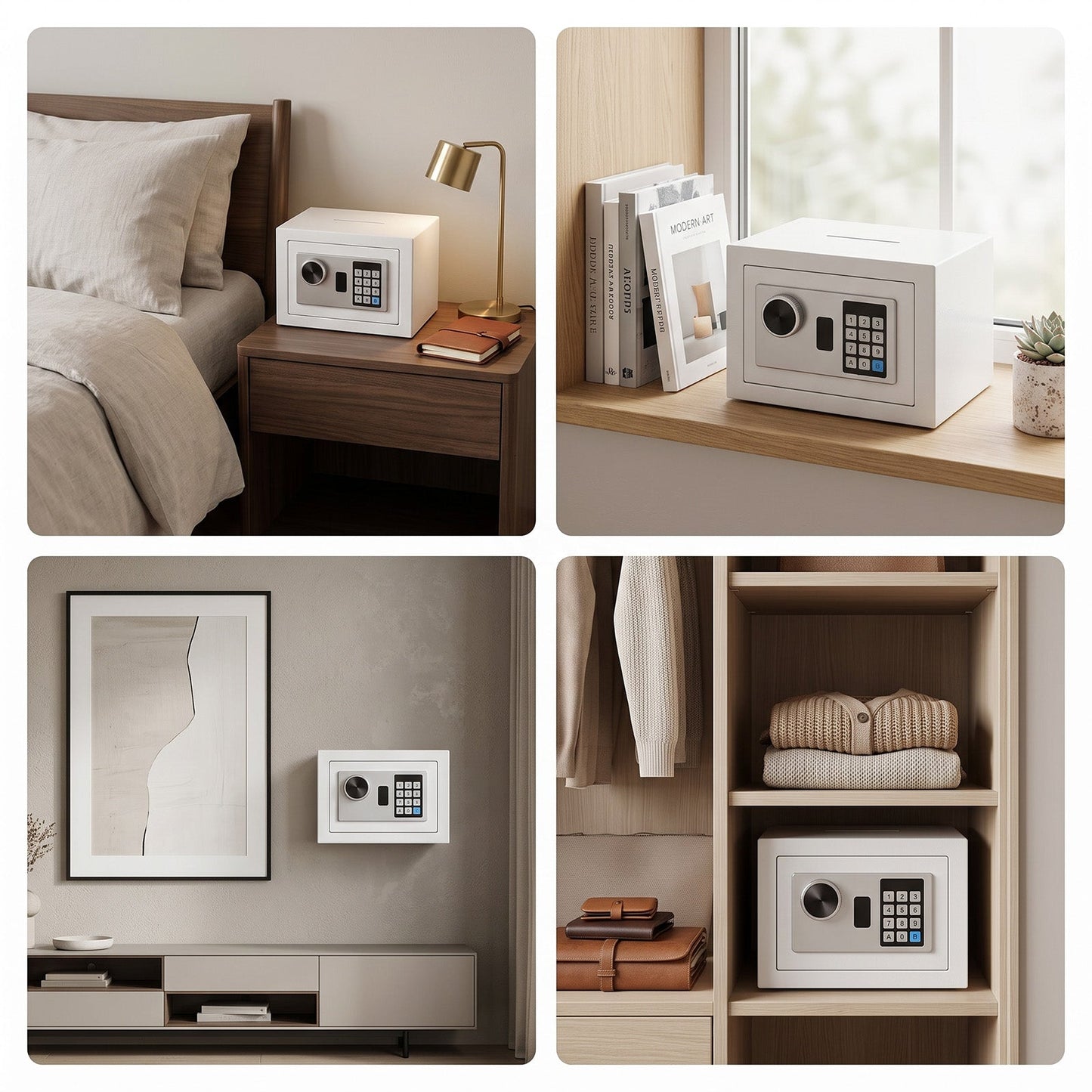 Advwin 7.2L Digital Safe Box with Keypad & Keys