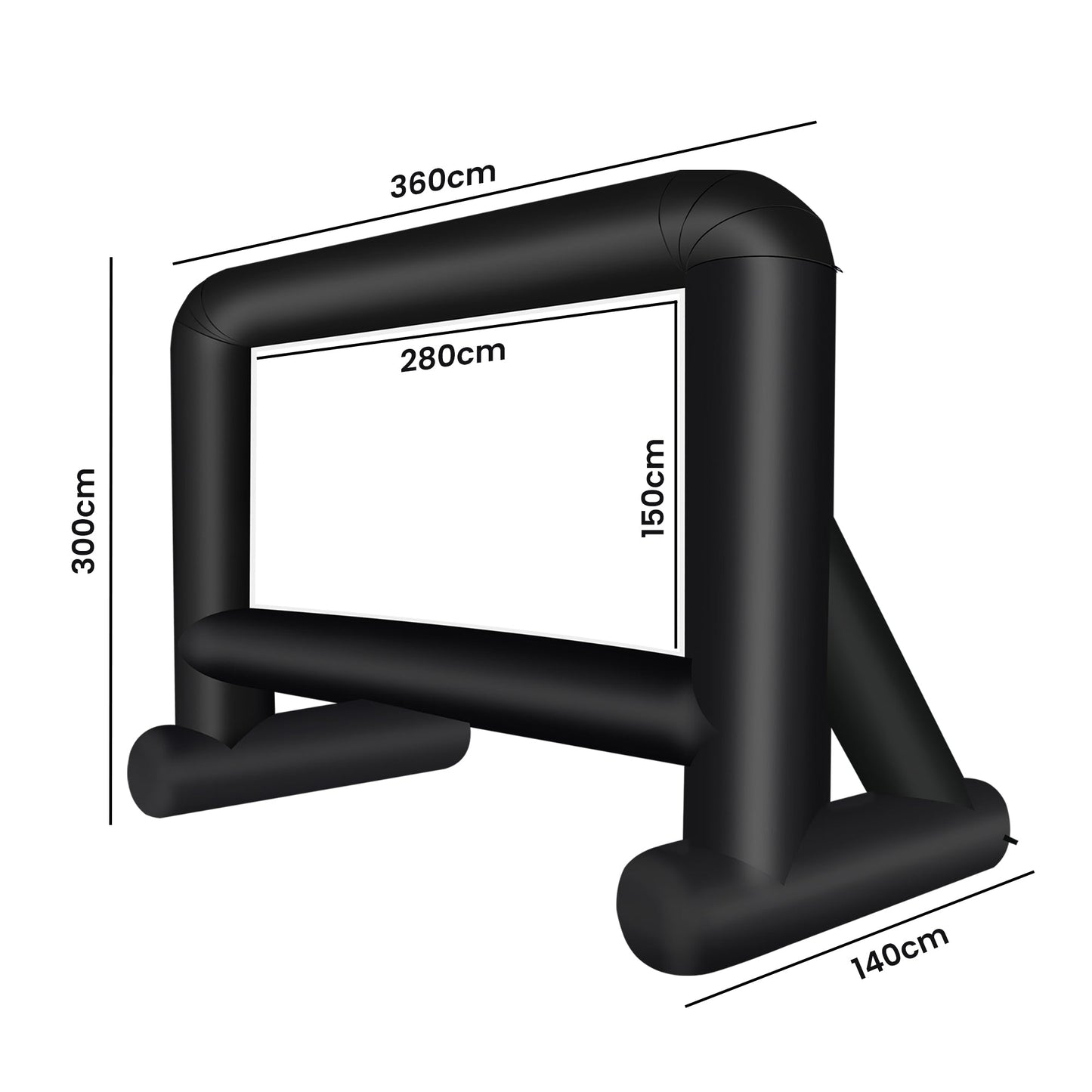 Advwin 16ft Inflatable Movie Screen with Blower