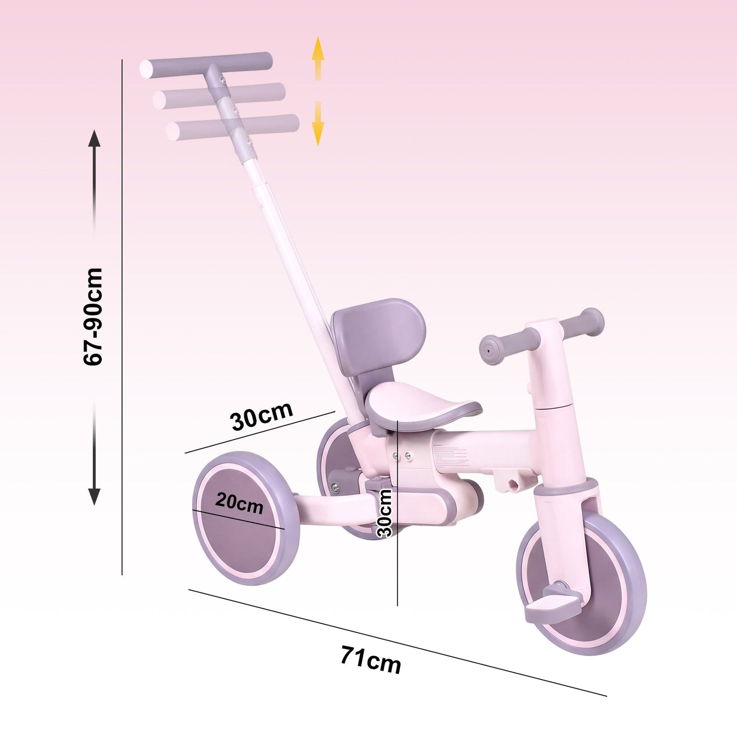 Advwin 5-in-1 Kids Tricycle