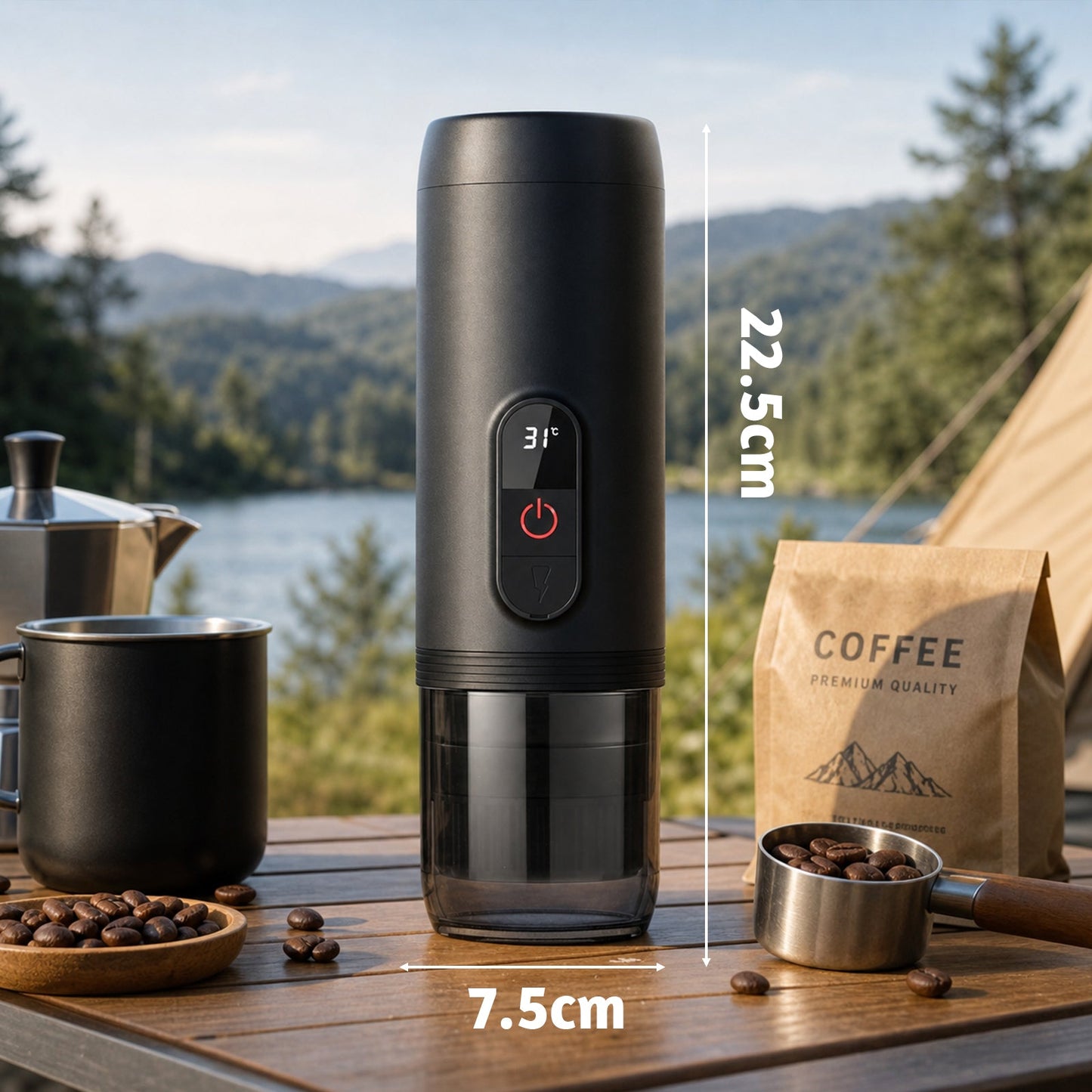 Advwin Portable Espresso Machine with Heating Function
