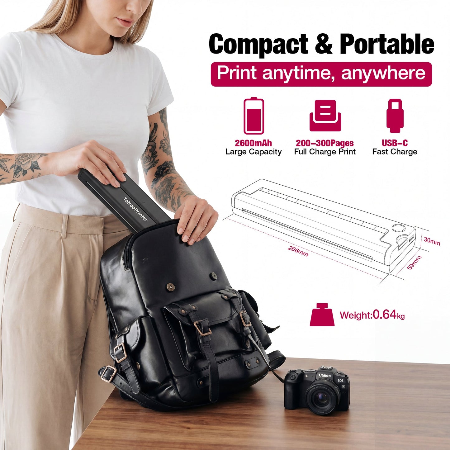 Advwin Wireless Thermal Tattoo Printer Machine