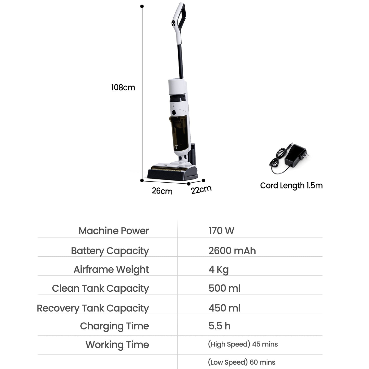 Advwin Smart Cordless Wet Dry Vacuum Cleaner