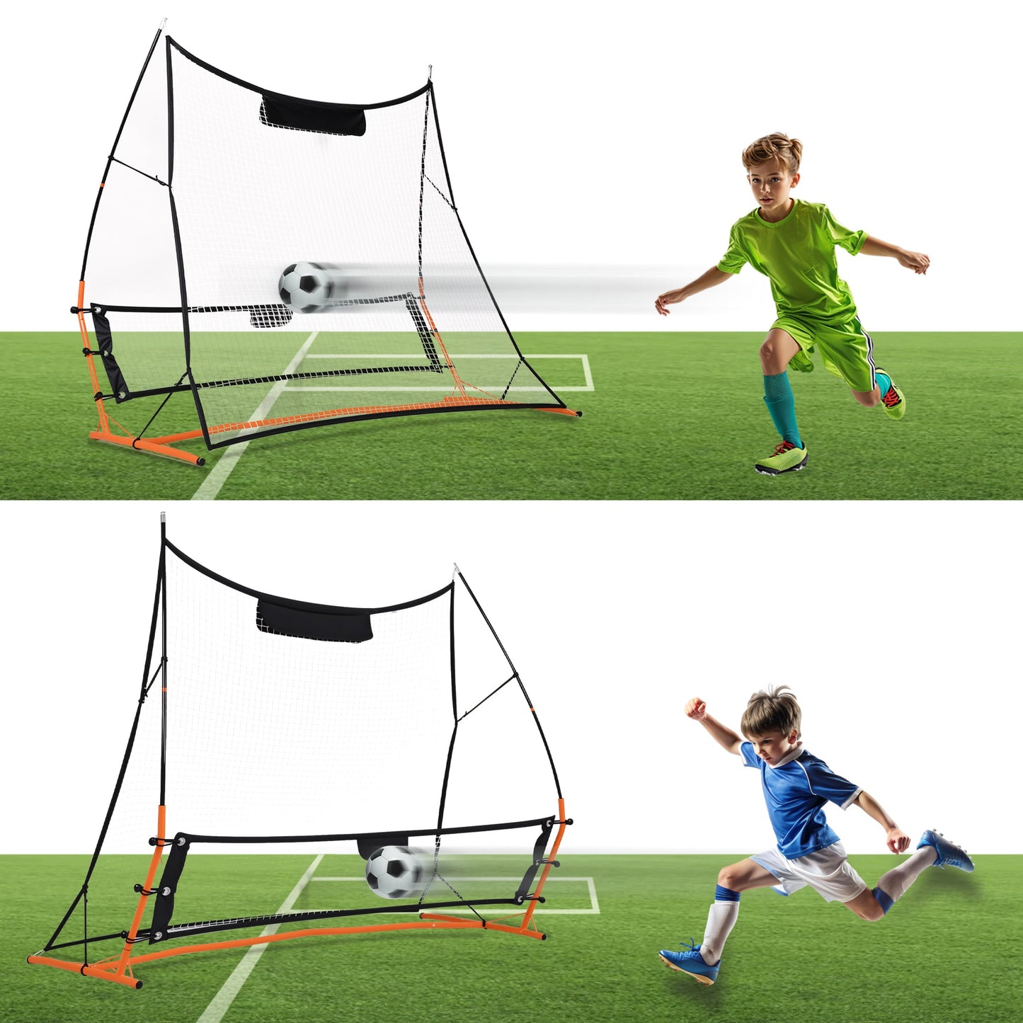 Advwin Portable Soccer Rebounder Net 1.83m x 1.4m