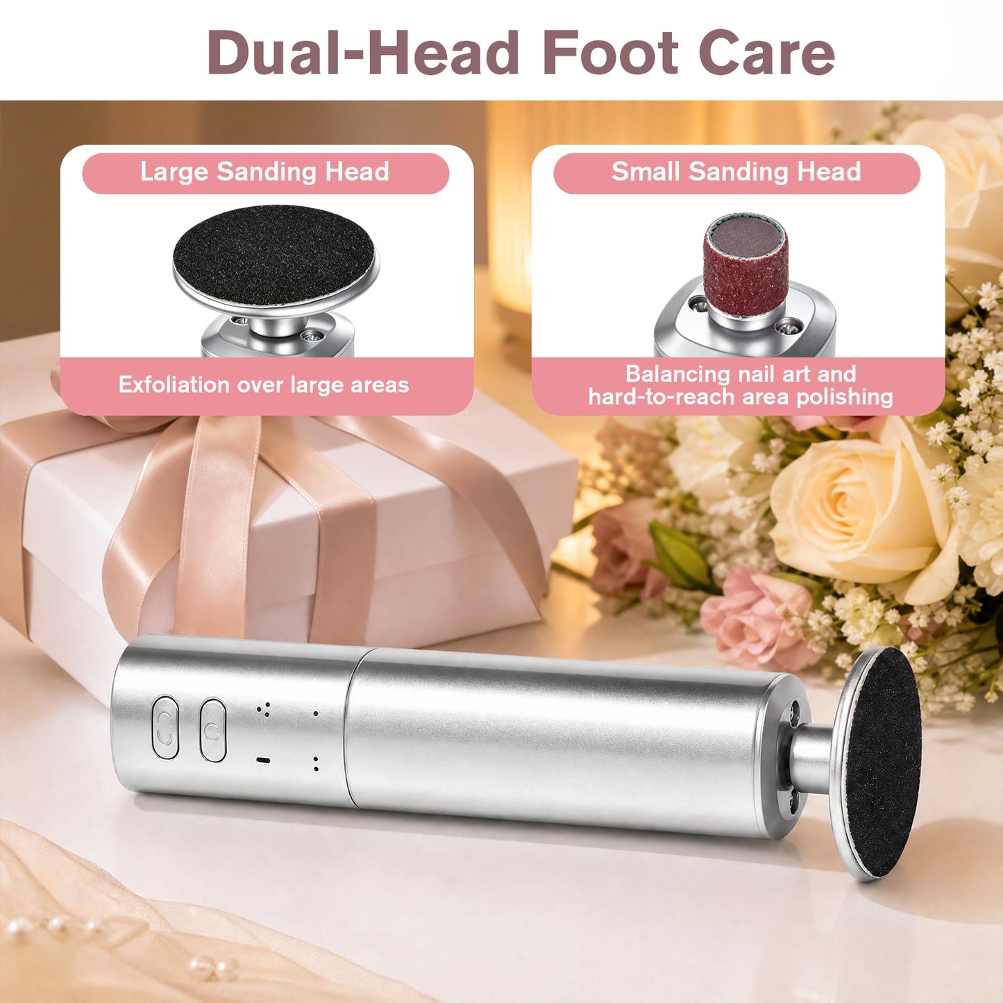 Advwin 2-IN-1 Foot Callus Remover 6-Speed Control