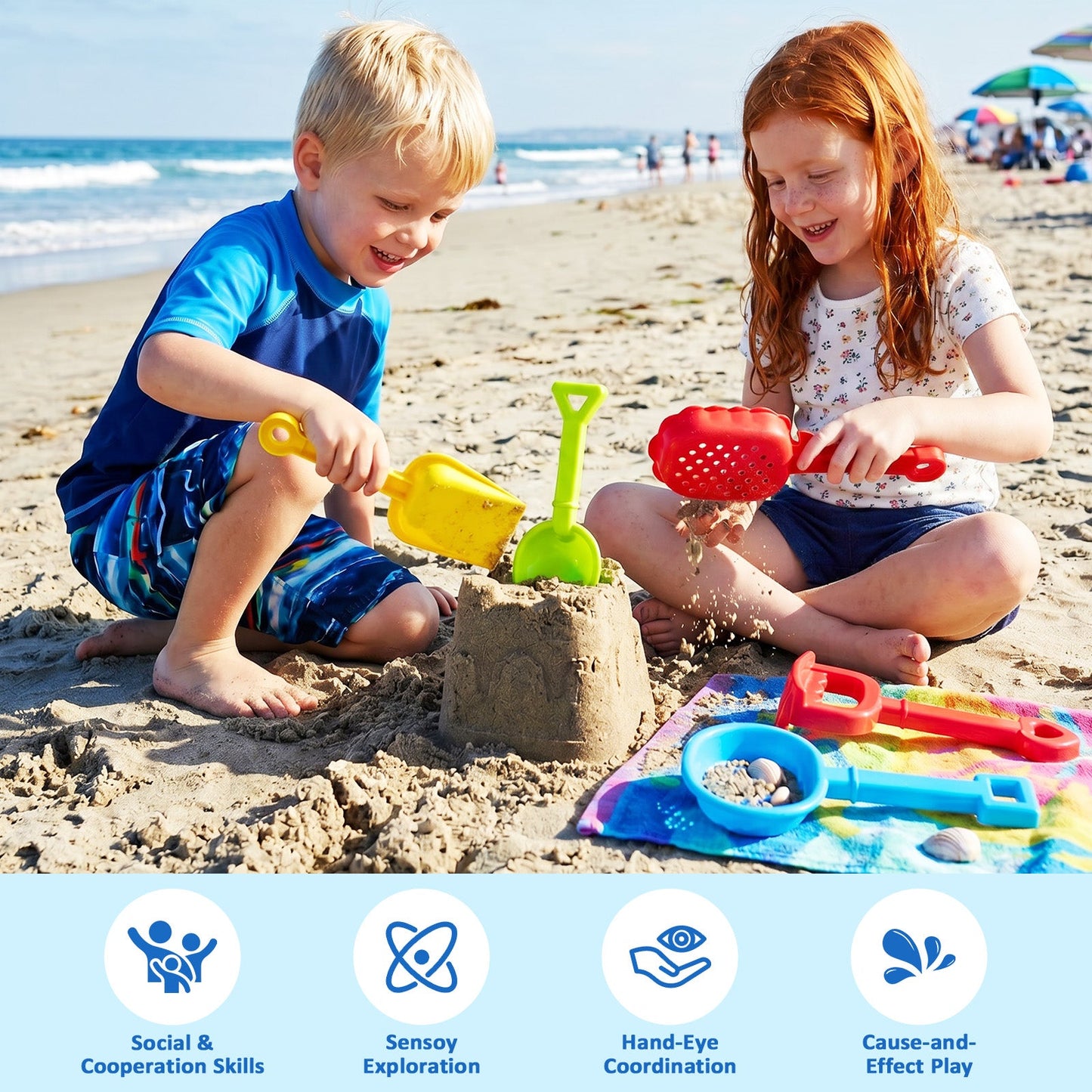 Advwin 4-Tier Kids Sand & Water Activity Table