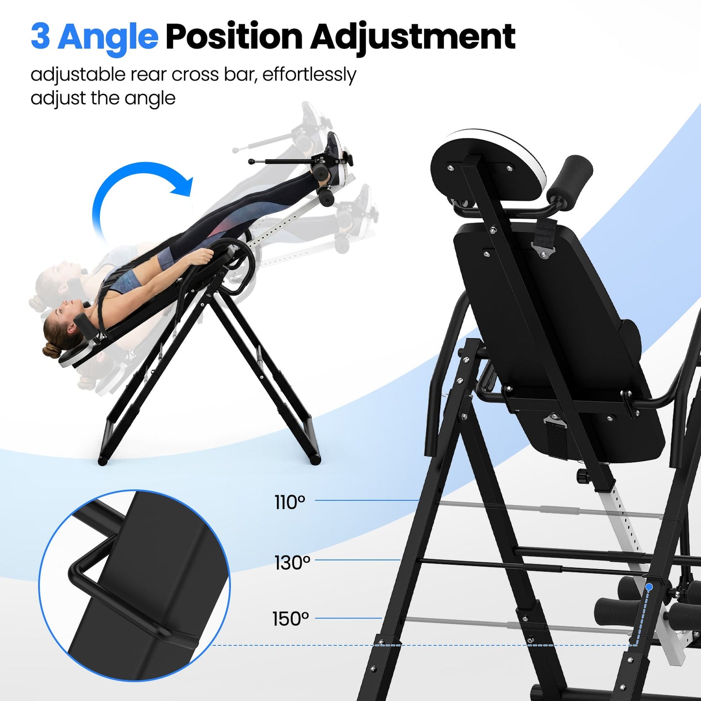 Advwin Adjustable Inversion Table Back Stretcher