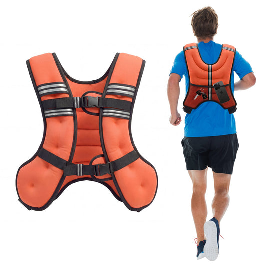 Advwin Adjustable 5kg Weighted Vest Orange