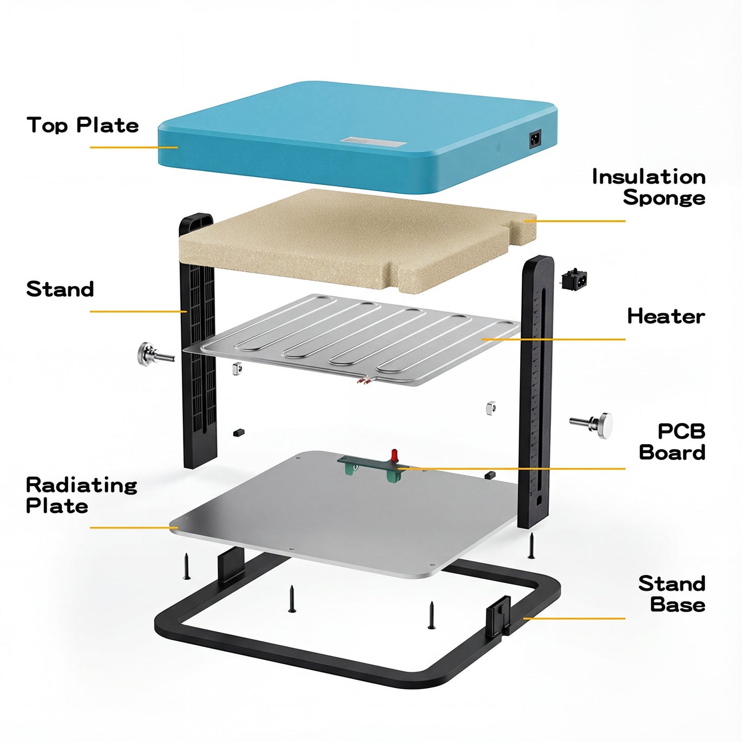 Advwin Chick Brooder Heater Plate Adjustable Height