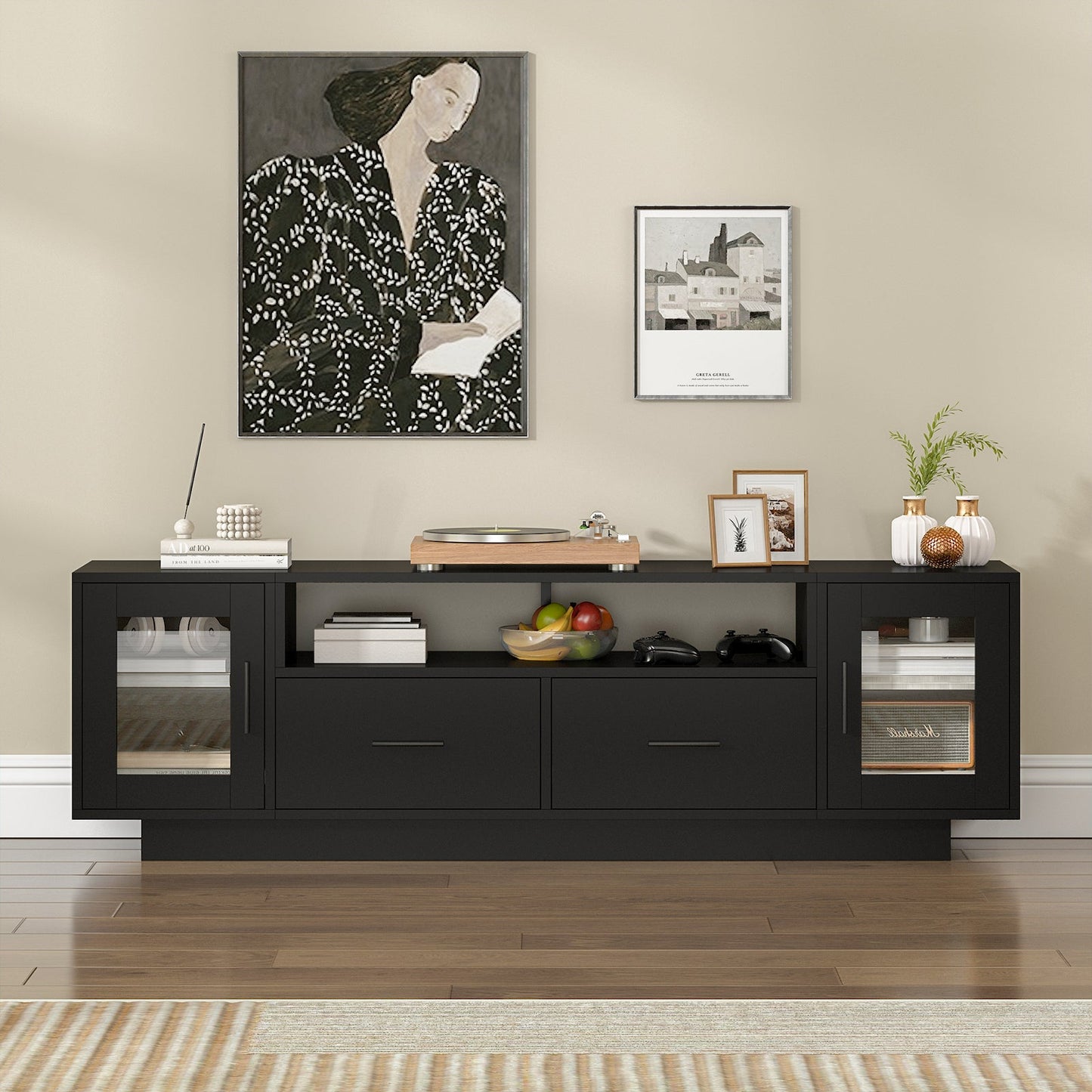 Advwin TV Cabinet 140cm Entertainment Center