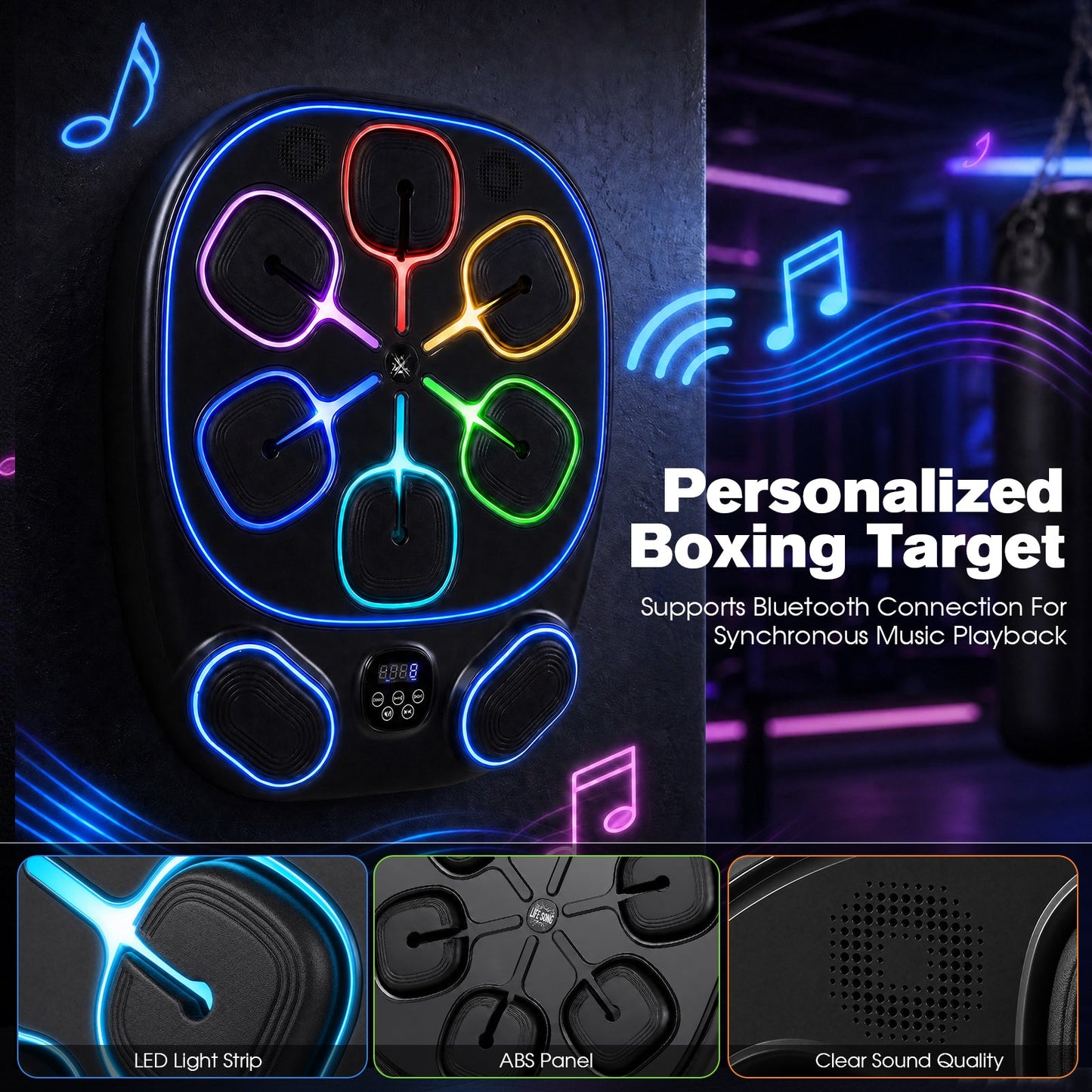 Advwin Wall Mounted Bluetooth Music Boxing Machine