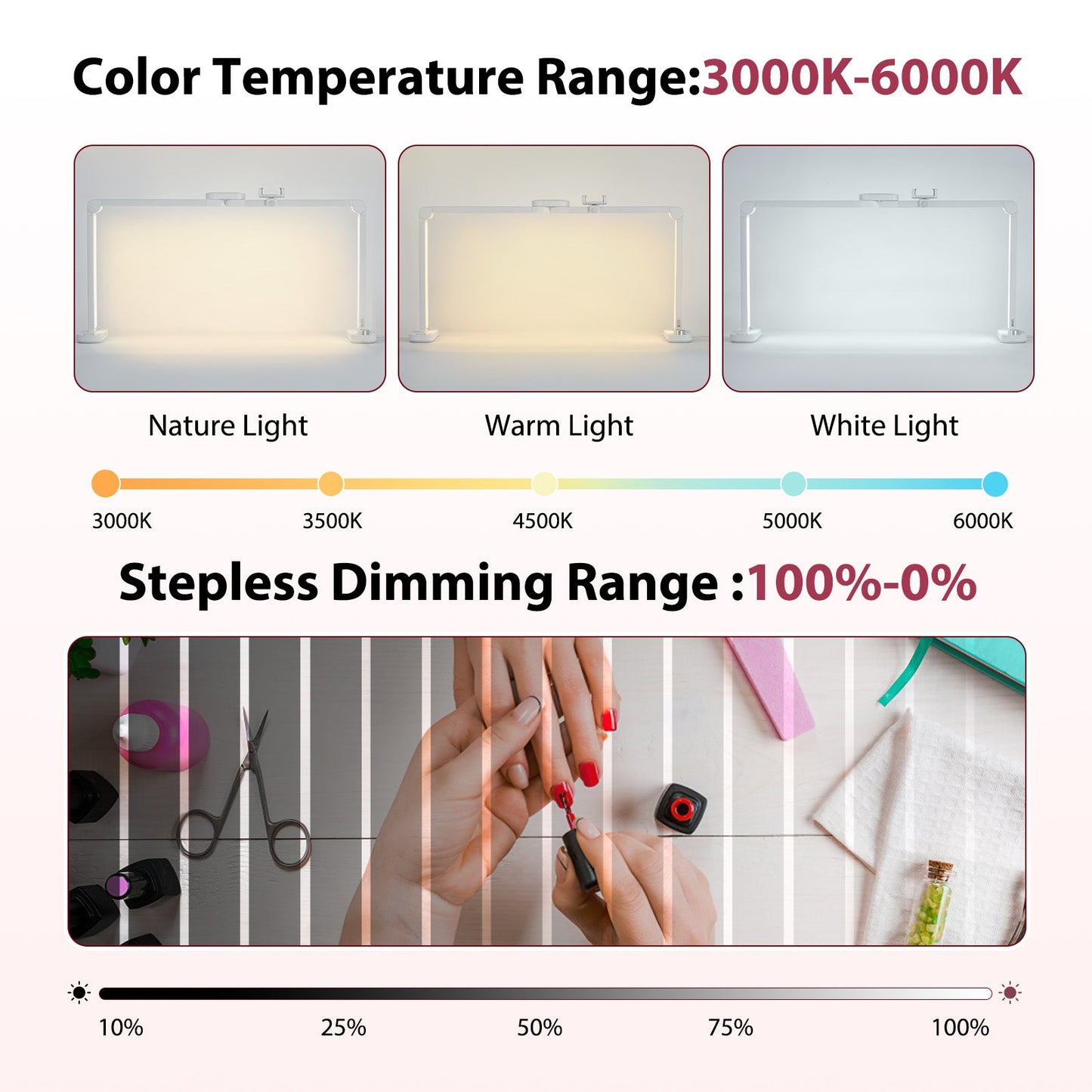 Advwin Foldable Nail Light with Phone Holder