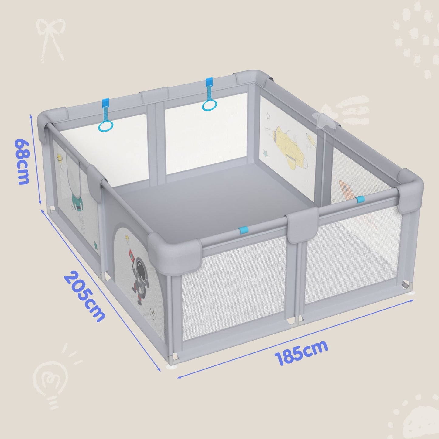 Advwin Large Baby Playpen Kids Play Fence