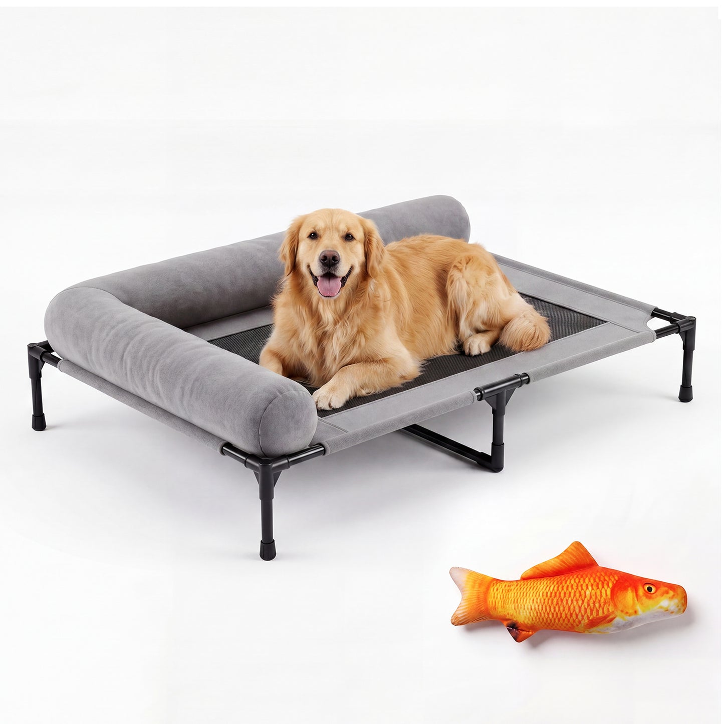 Advwin Outdoor Elevated Dog Bed with Breathable Mesh