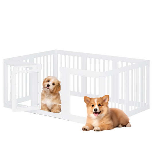 Advwin 10 Panels Dog Playpen with Door 24"H