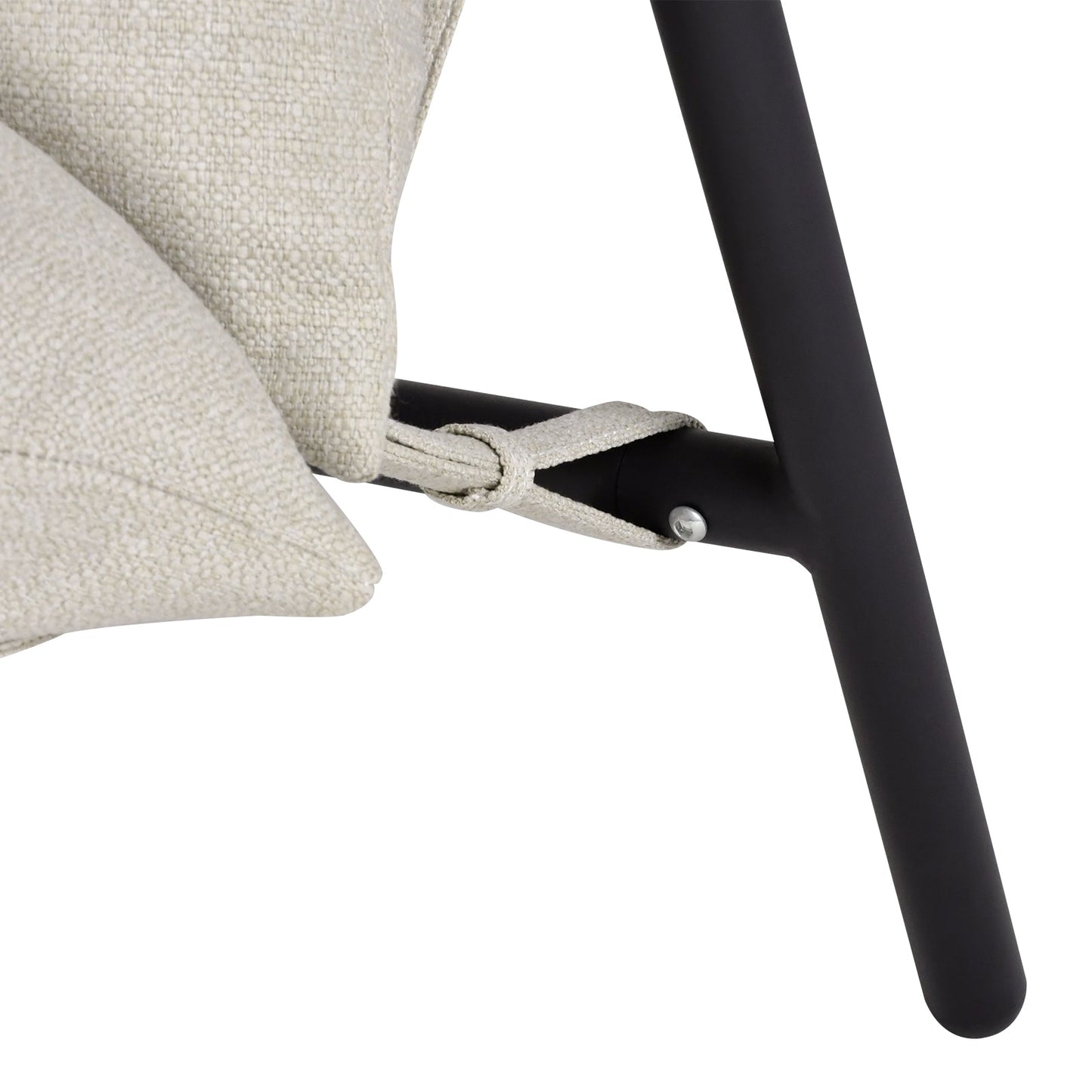 Advwin Chenille Accent Chair with Metal Frame