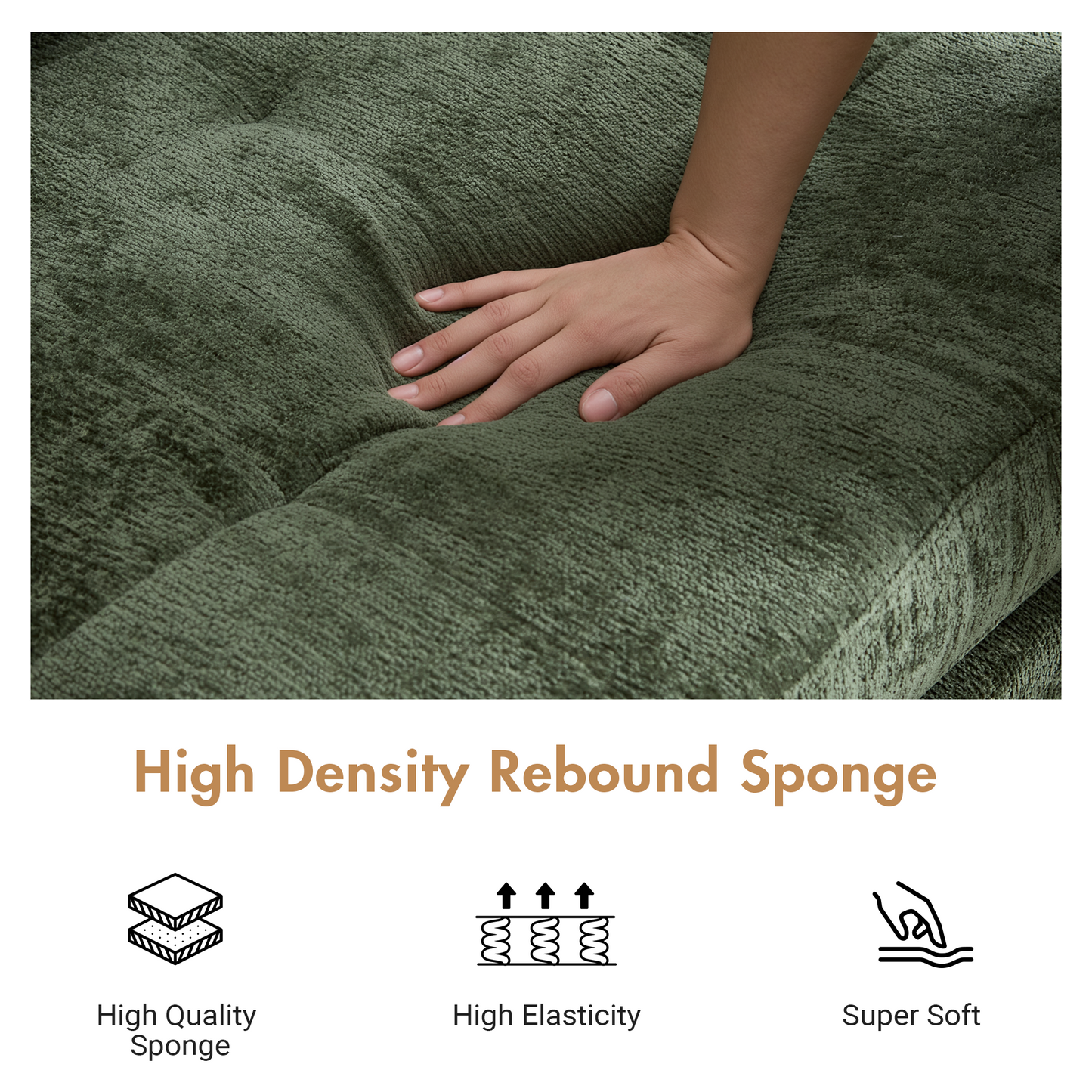 Advwin Modern Armless Sofa Chair