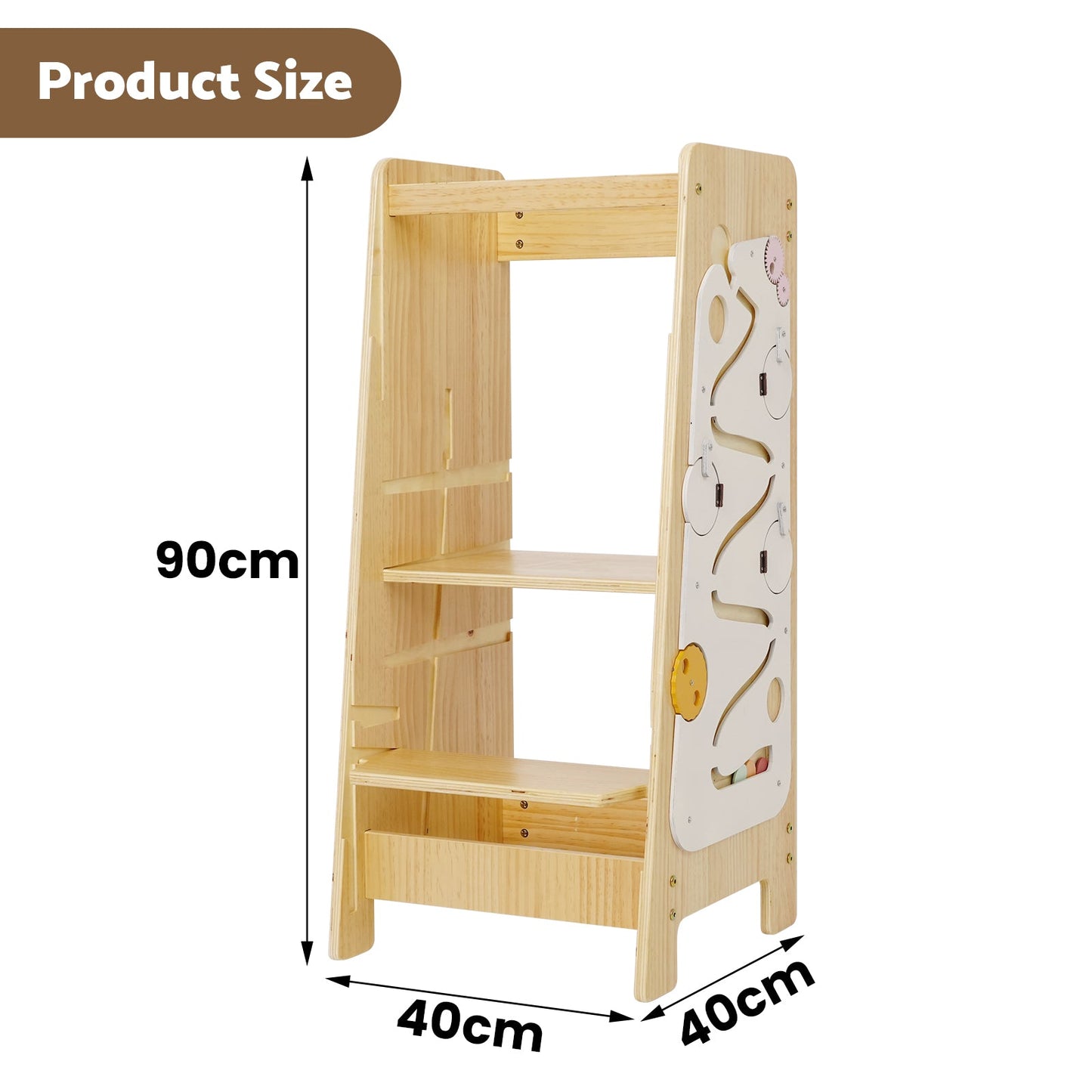 Advwin 4-in-1 Toddler Kitchen Step Stool Height Adjustable