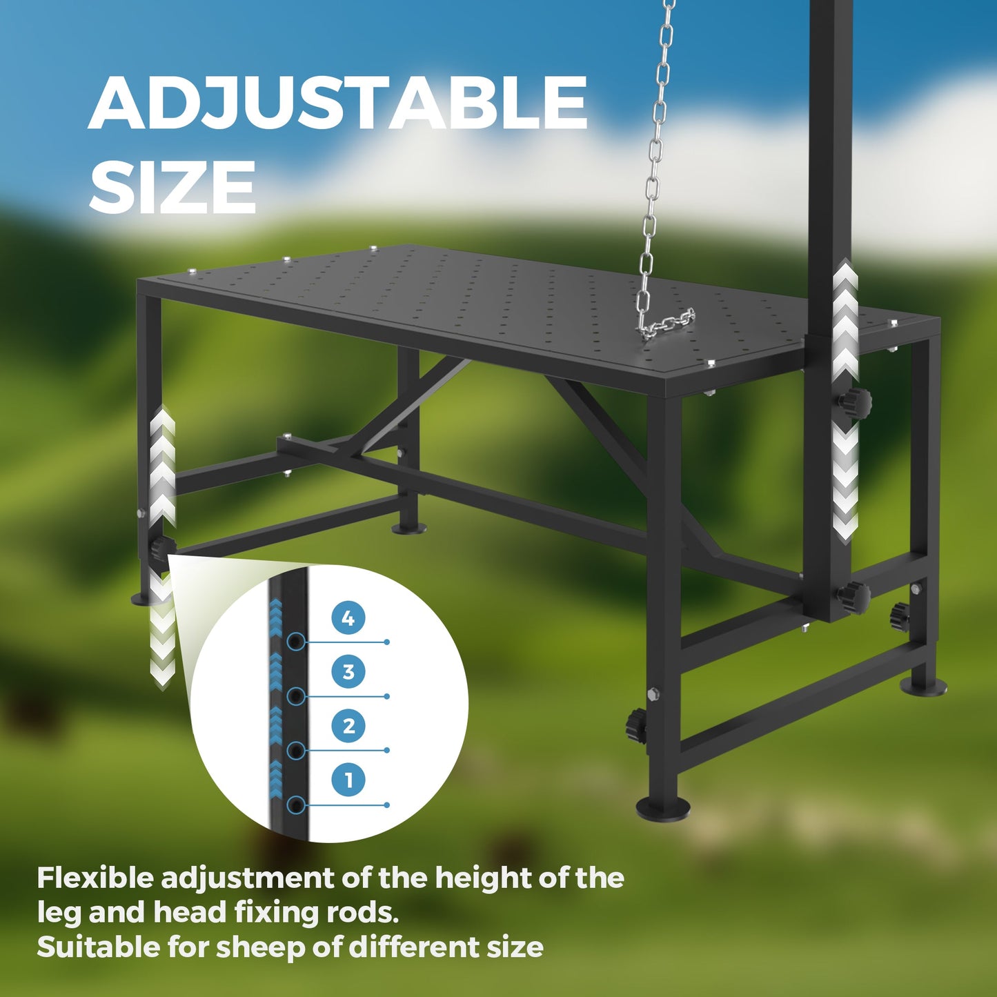 Advwin Livestock Goat Milking Stand Adjustable Height