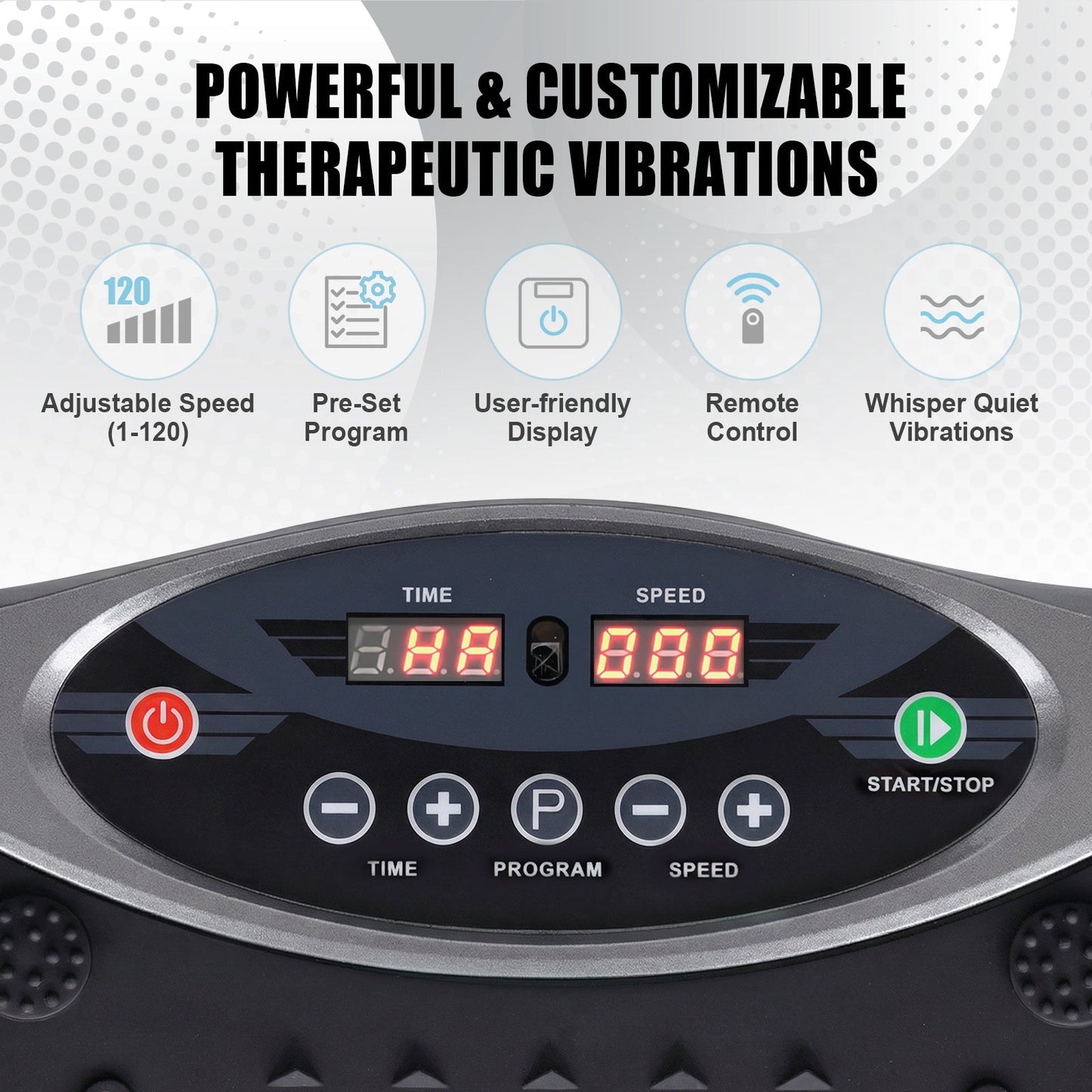 Advwin Vibration Plate Exercise Machine with Handlebar