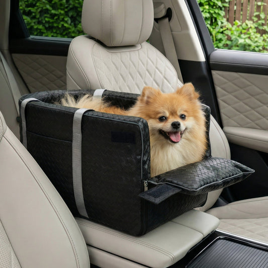 Advwin Dog Car Seat Center Console Armrest Booster Seat