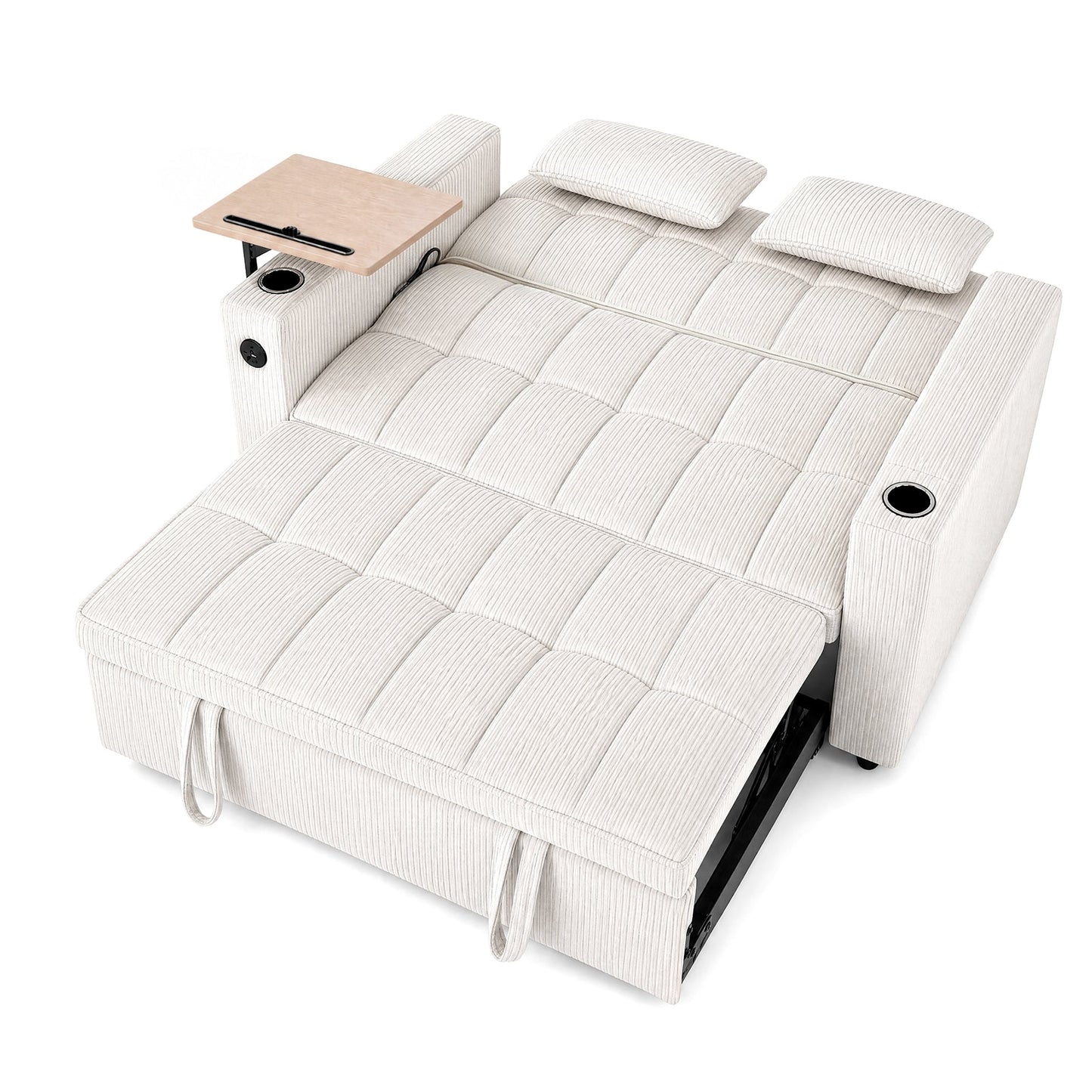 Advwin 3-in-1 Corduroy Convertible Sofa Bed