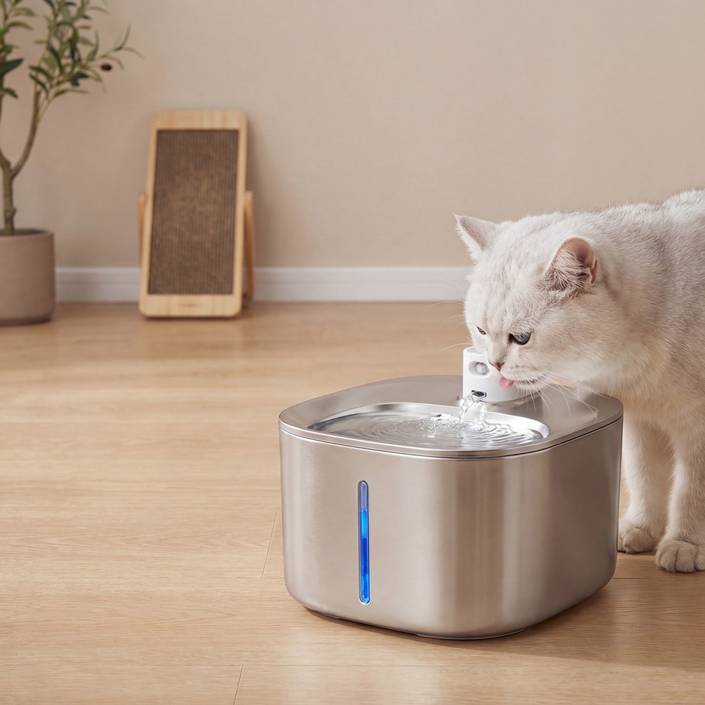 Advwin 4L Pet Water Fountain & 4 Set Filter Replacement