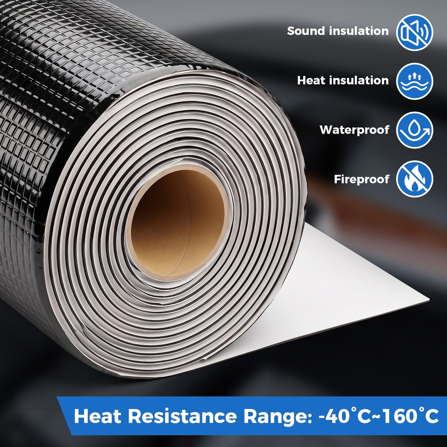 Advwin 80mil Car Sound Deadening Mat Roll 36sqft