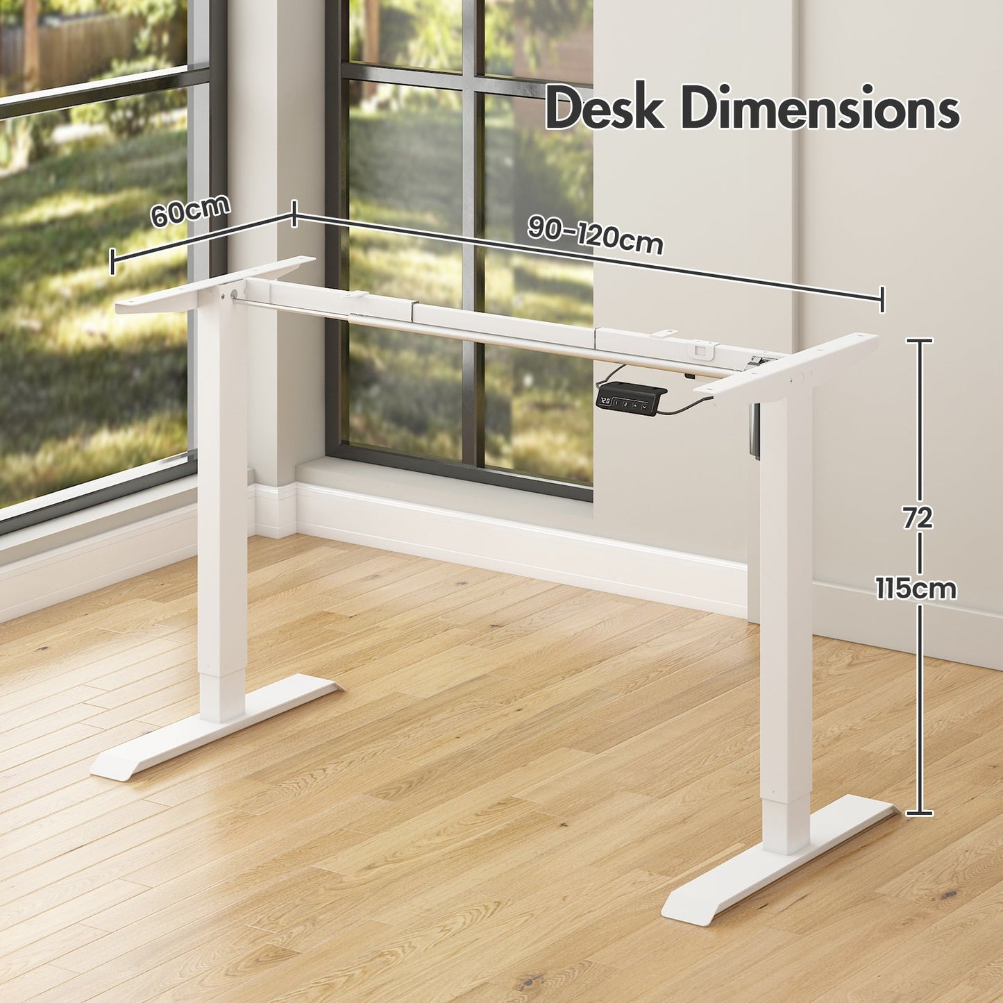 Advwin Standing Desk Frame Electric No Desktop