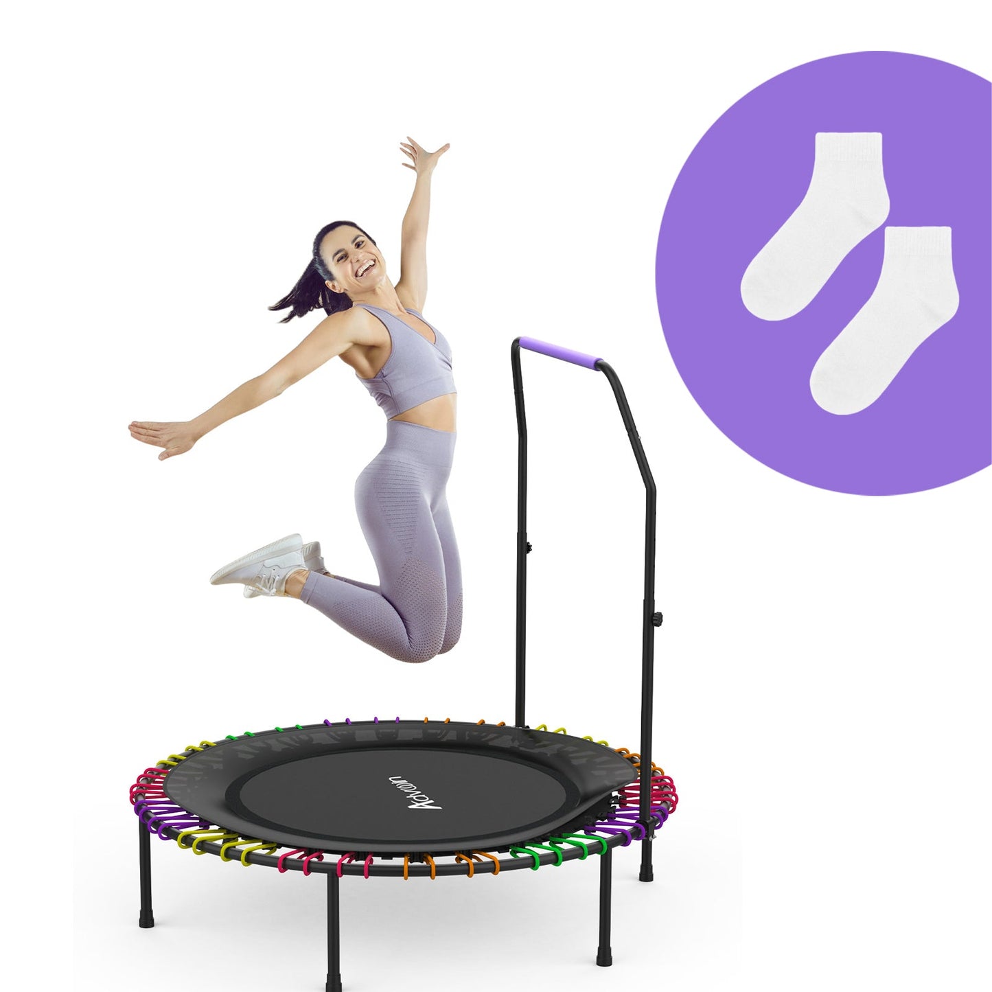 Advwin 40" Mini Trampoline & Free Socks
