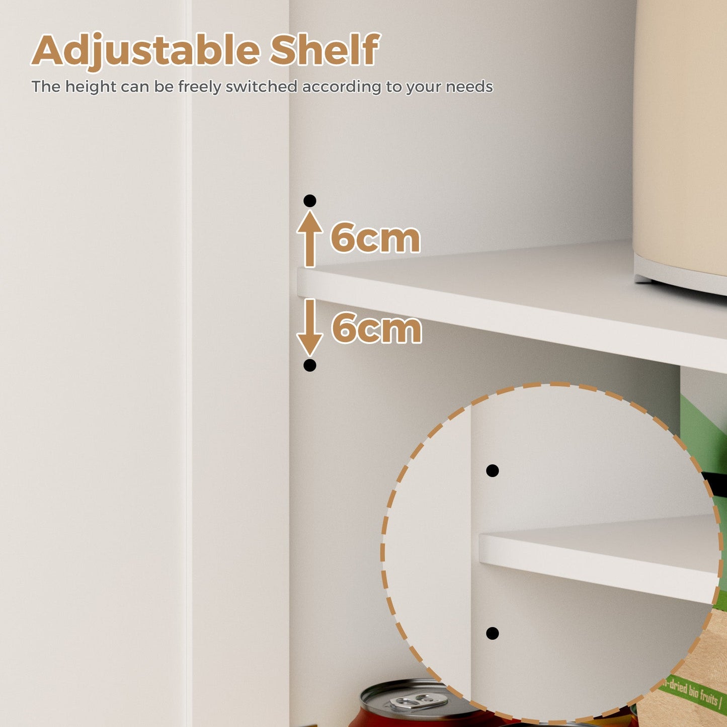 Advwin Kitchen Island Cart on Wheels with Charging Station
