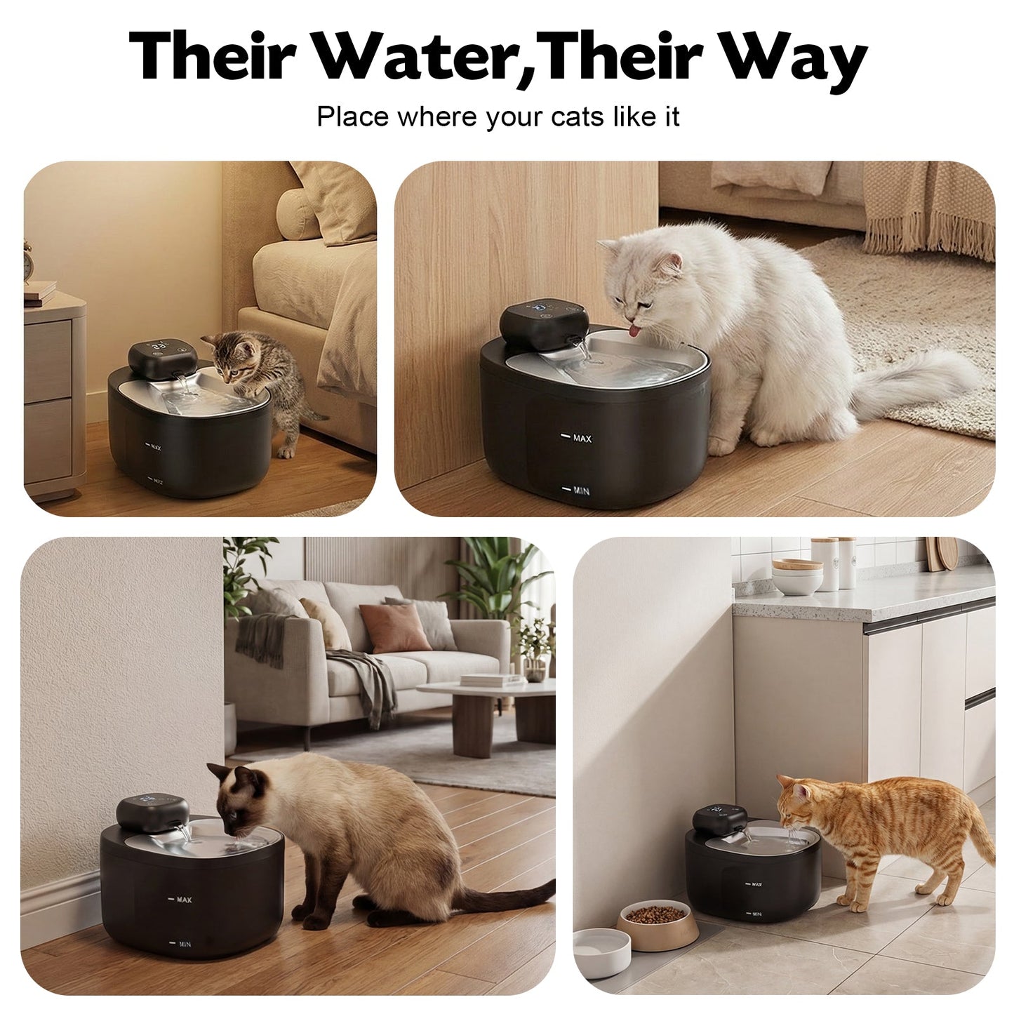 Advwin 3L Thermostatic Automatic Pet Water Fountain