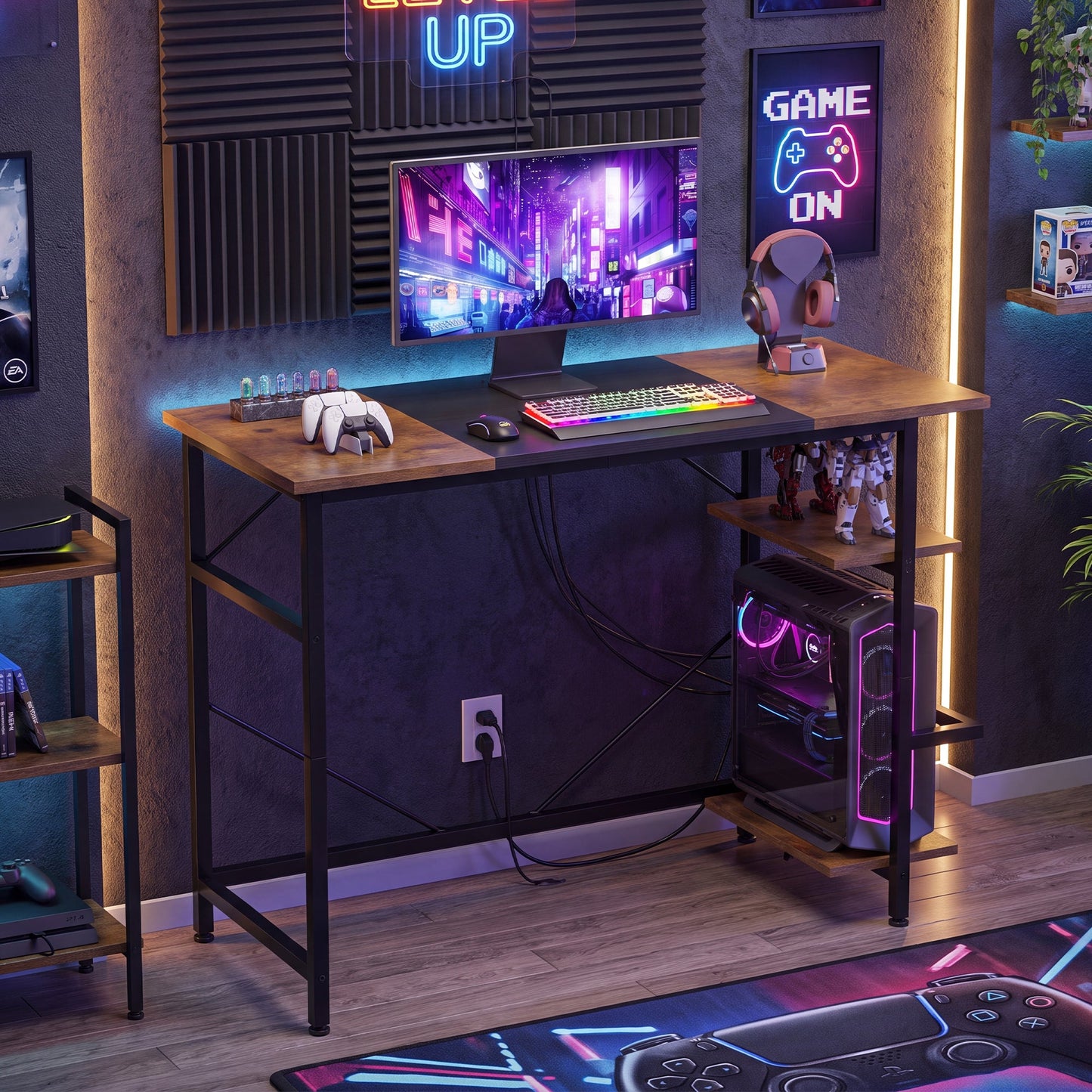 Advwin 90cm Reversible Computer Desk for Home & Office