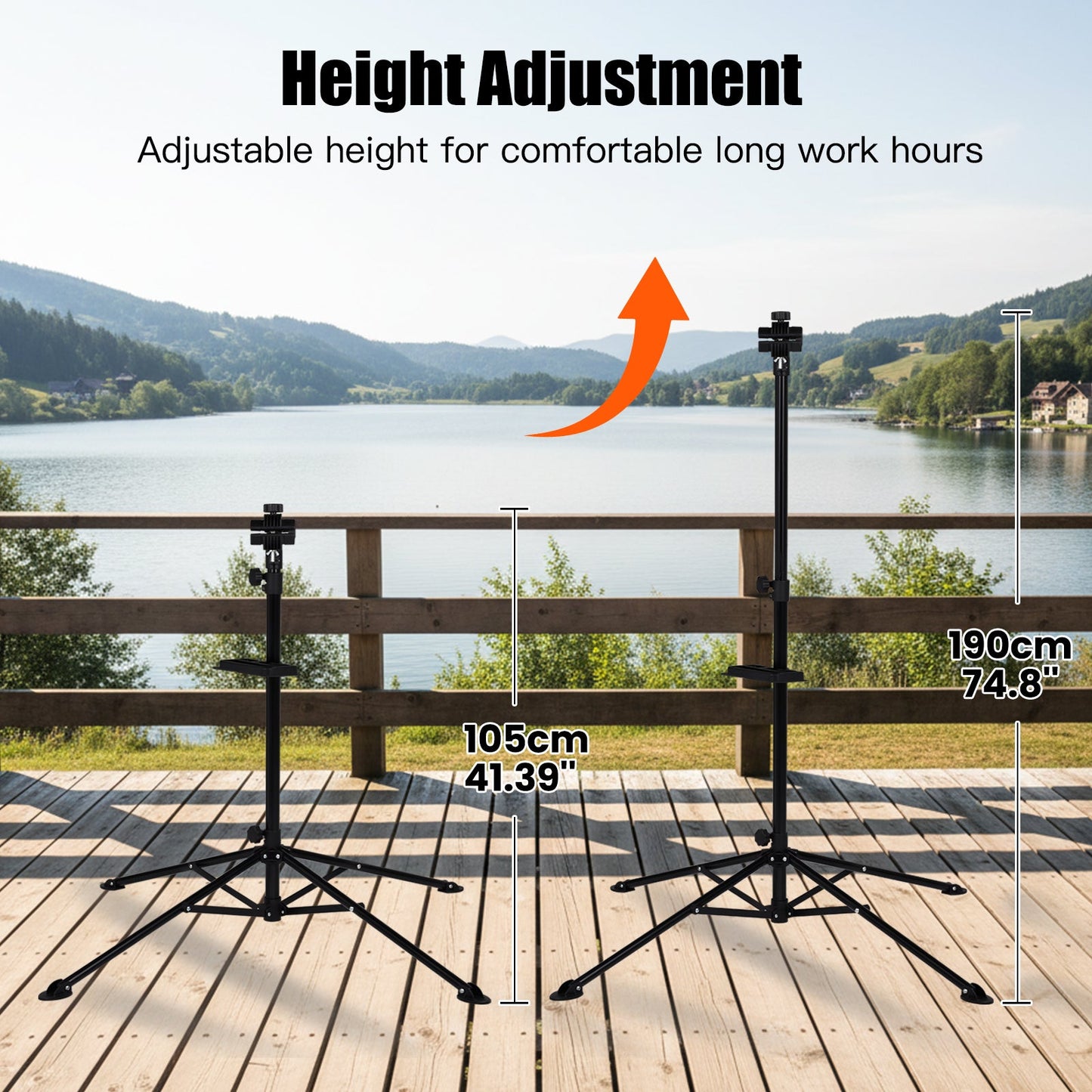 Advwin Bike Repair Stand able 4-Leg Bicycle Rack