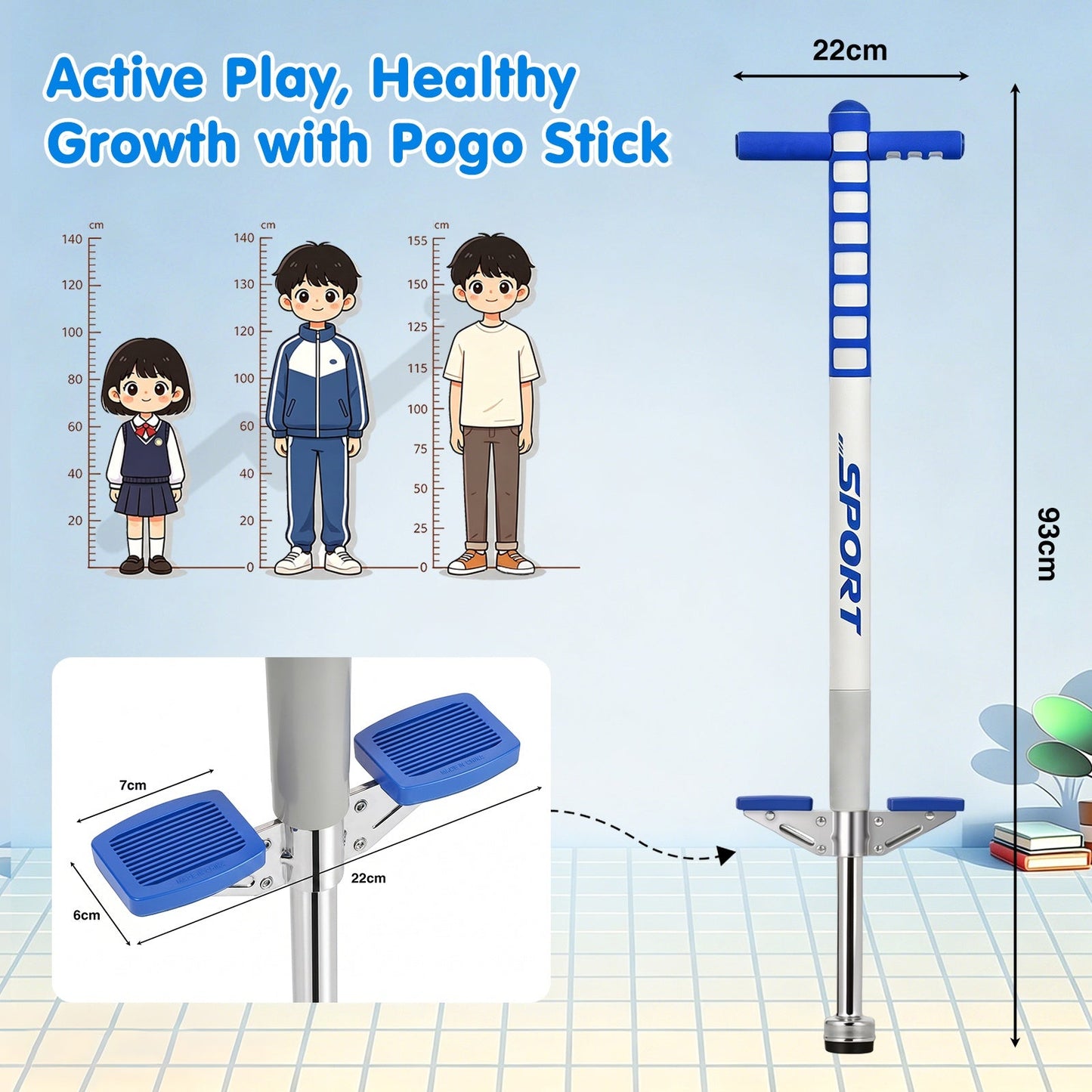 Advwin Kids Pogo Stick for Ages 5-9