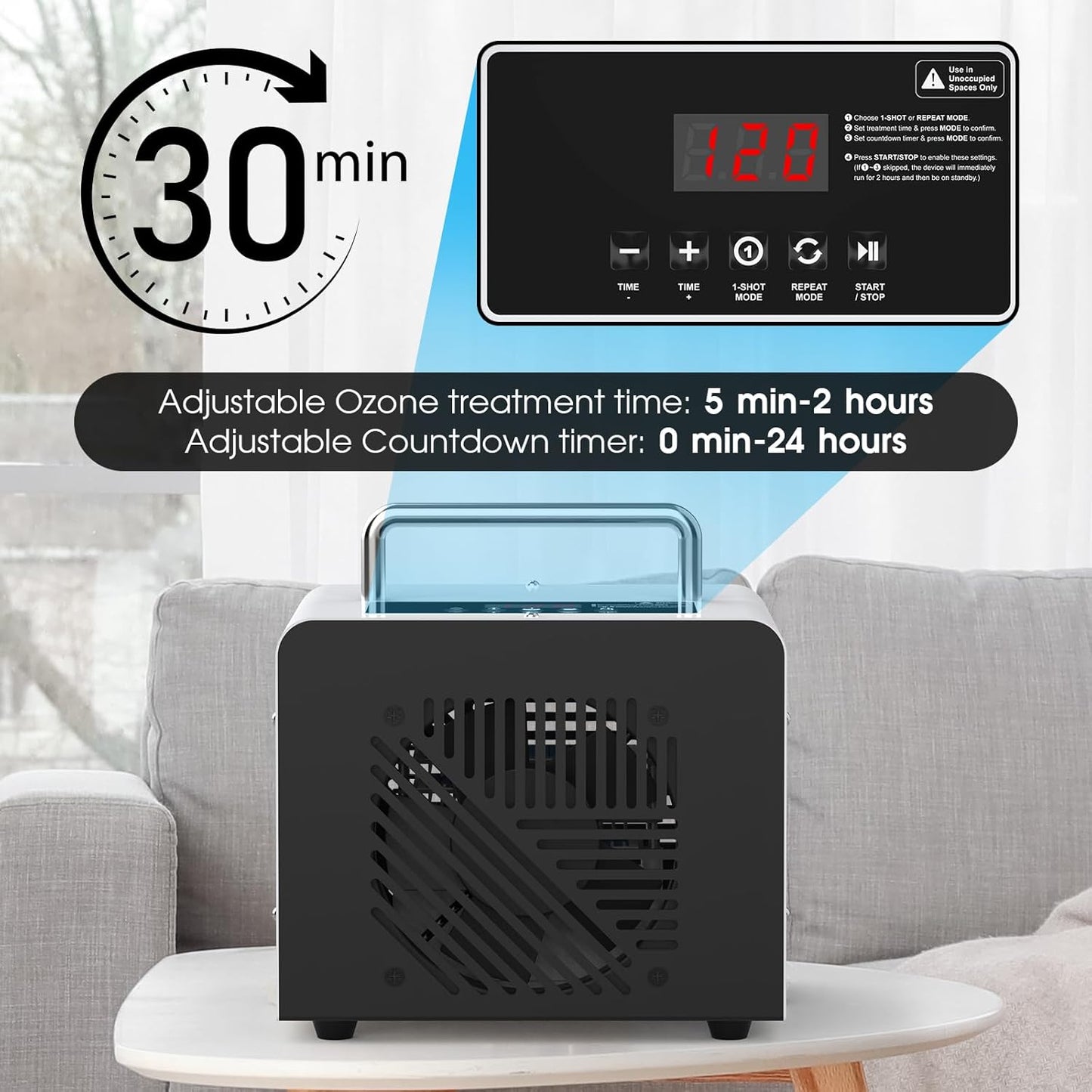 Advwin Ozone Generator 40000mg/h O3 Air Purifier