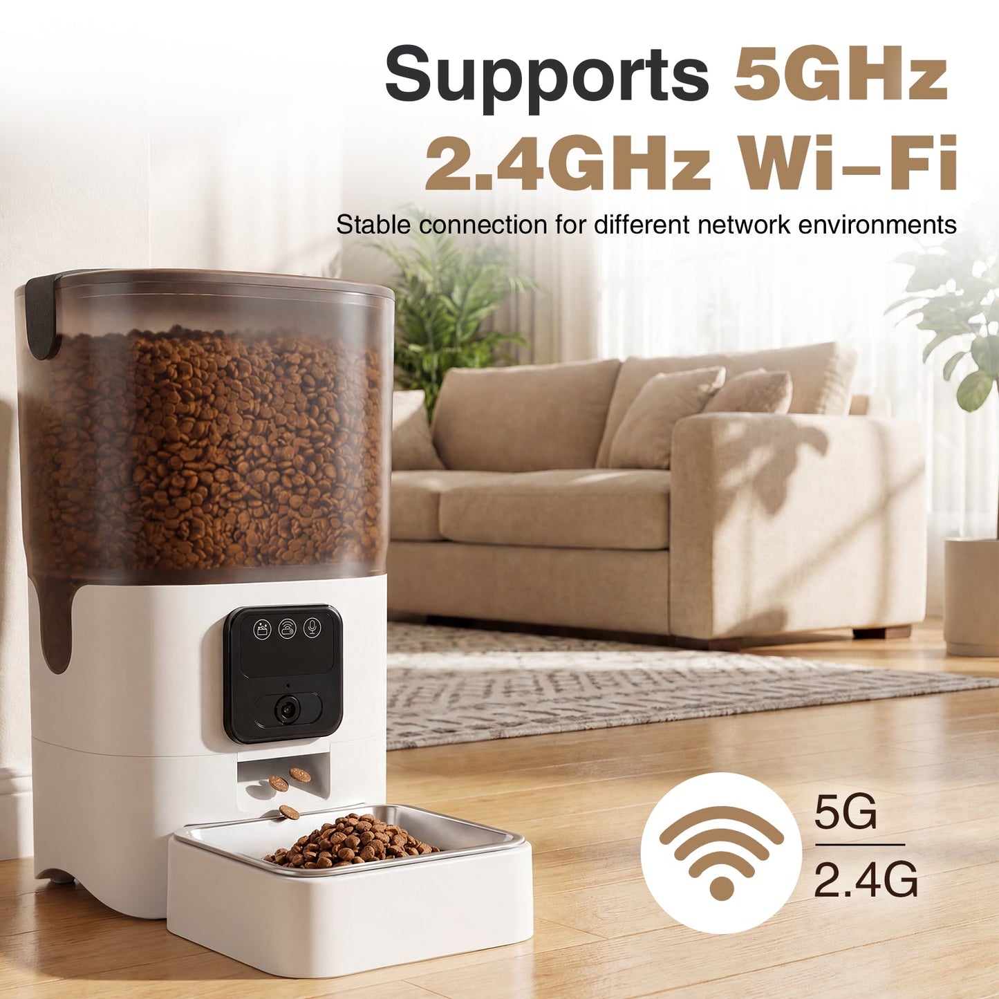 Advwin 6L Automatic Pet Feeder WiFi APP & HD Camera