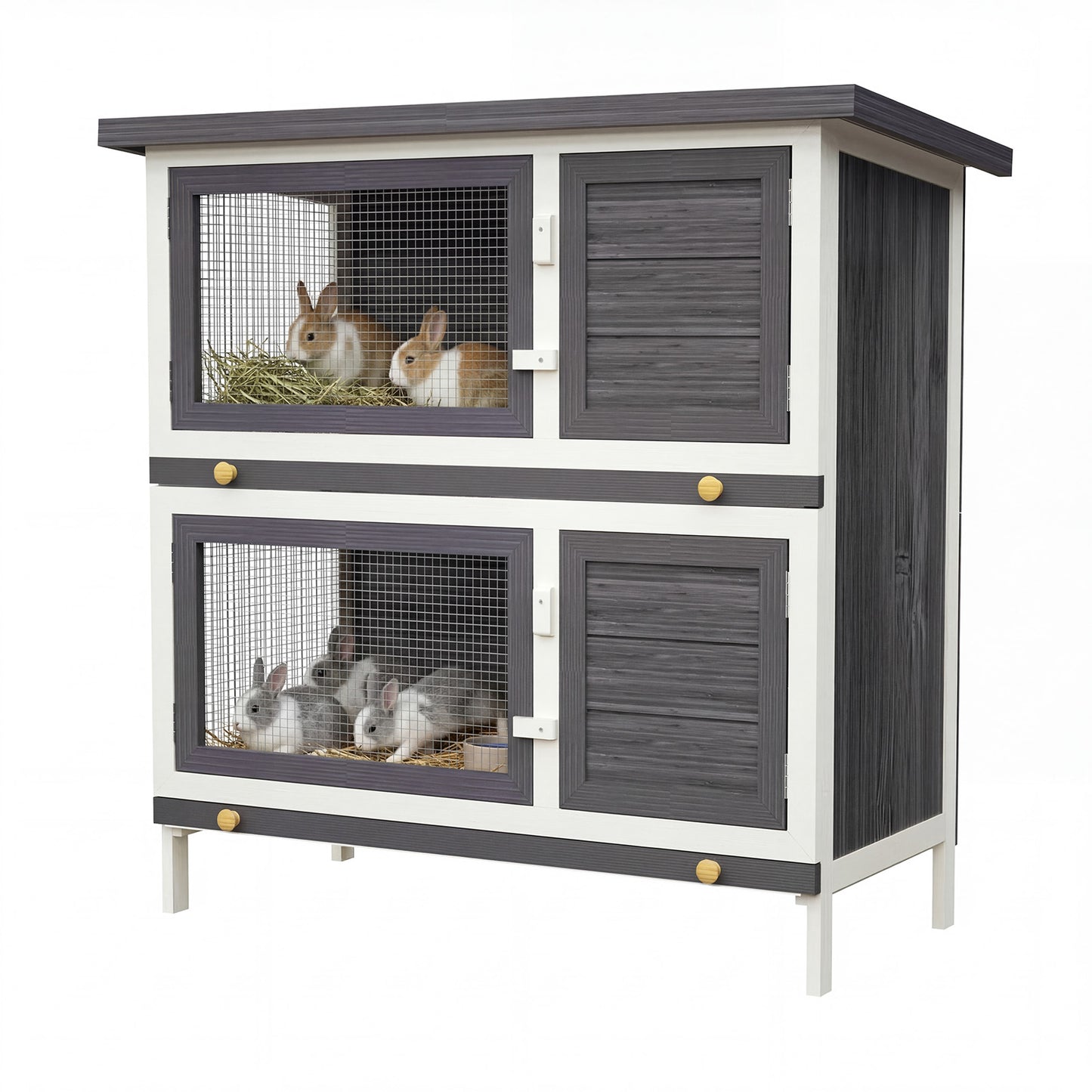 Advwin Wooden Pet Hutch Rabbit Cage House