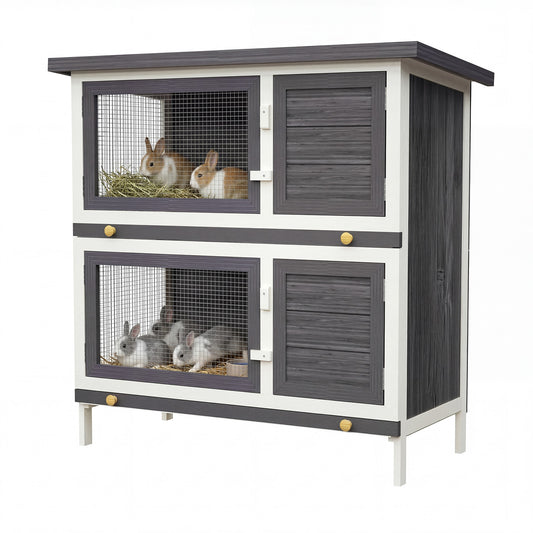 Advwin Wooden Pet Hutch Rabbit Cage House