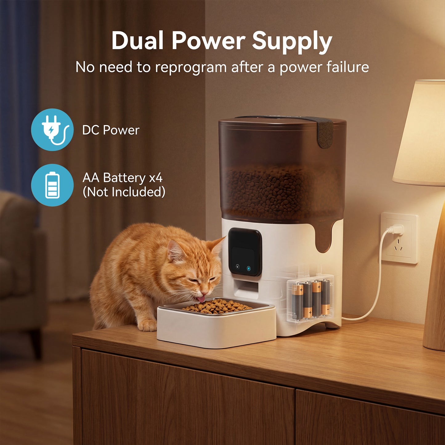 Advwin 6L Automatic Pet Feeder 5G WiFi