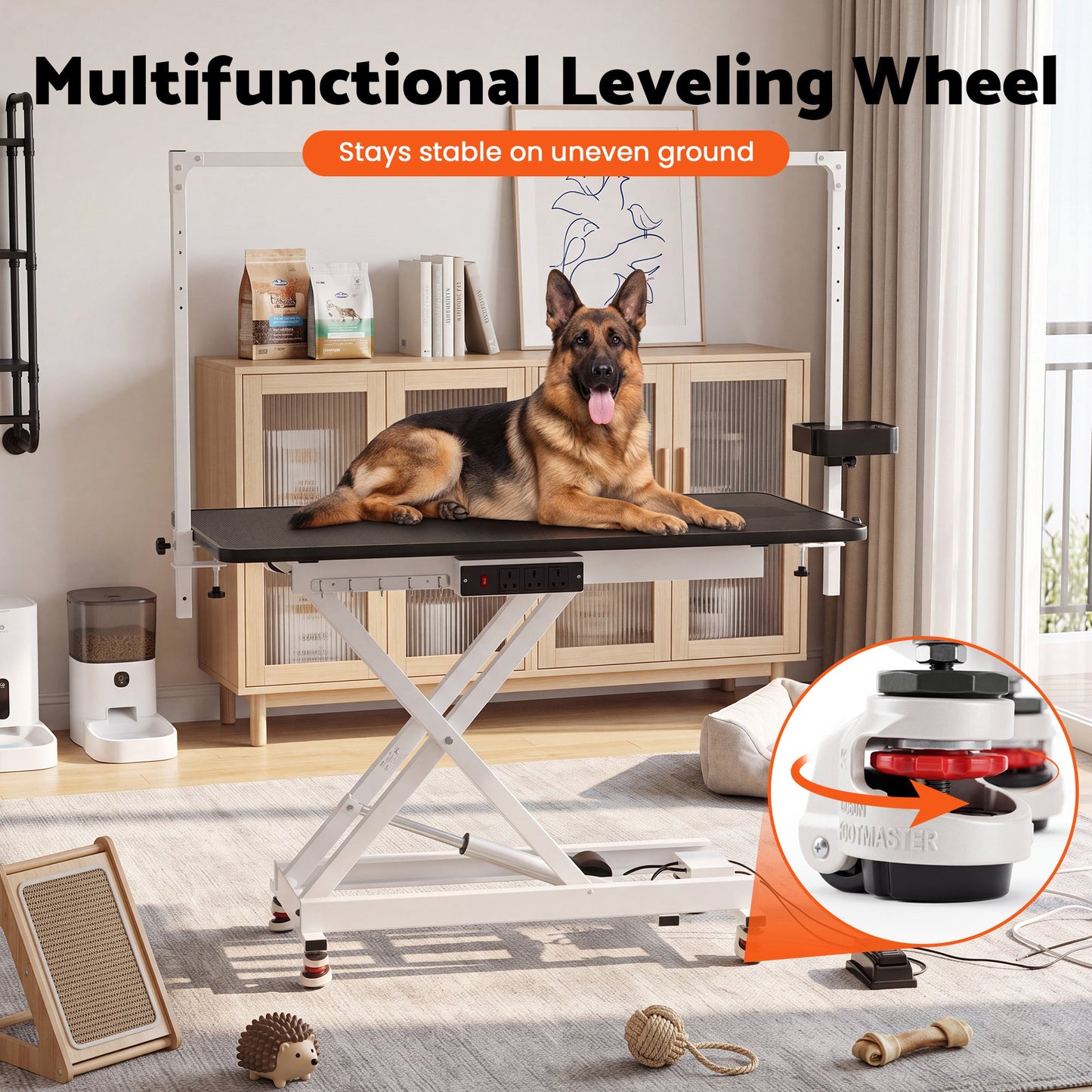 Advwin Electric Lift Dog Grooming Table w/ Charging Station