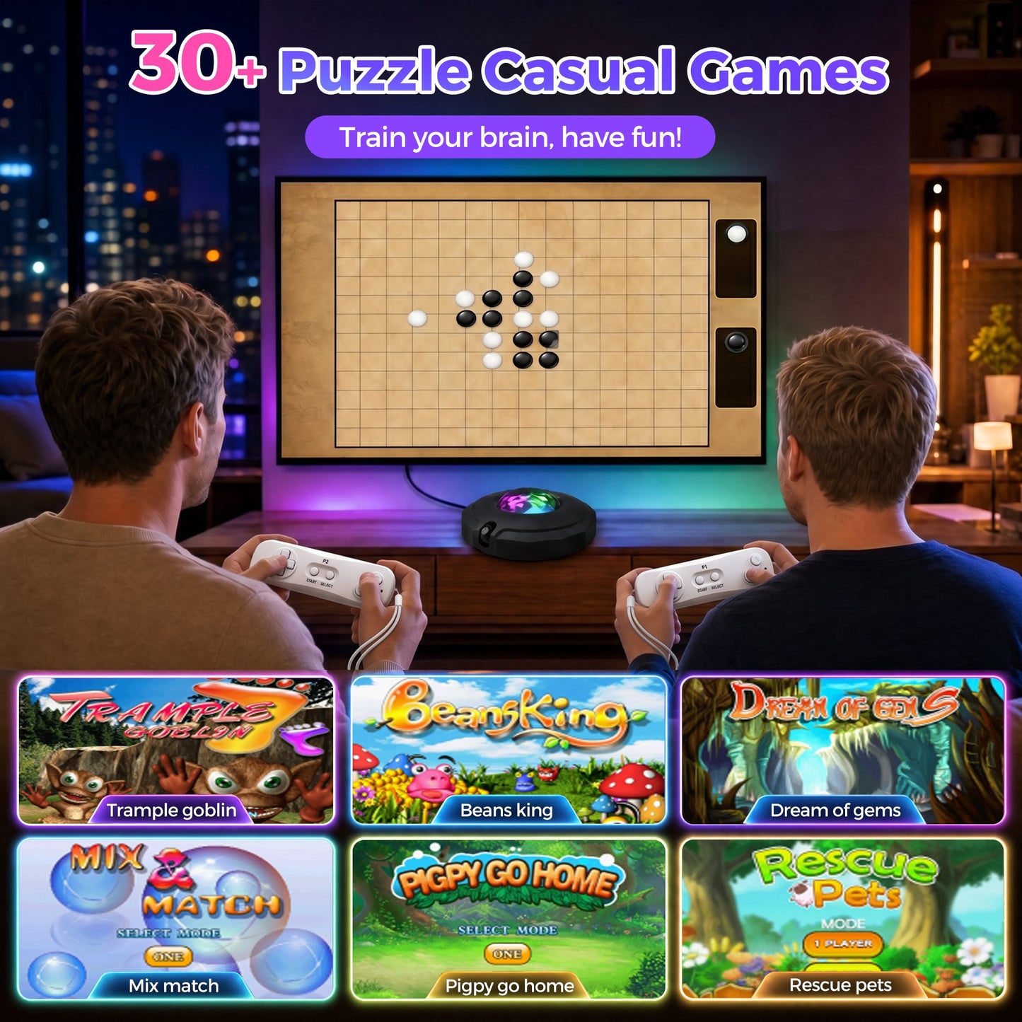 Advwin Double Dance Mat 2 Player Wireless Dance Game Mat