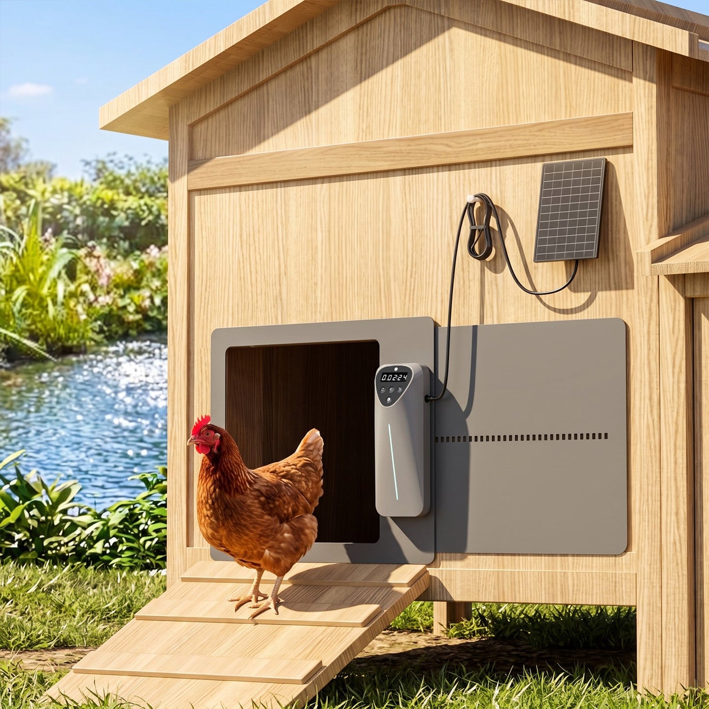 Advwin Solar Automatic Chicken Coop Door w/ App Control