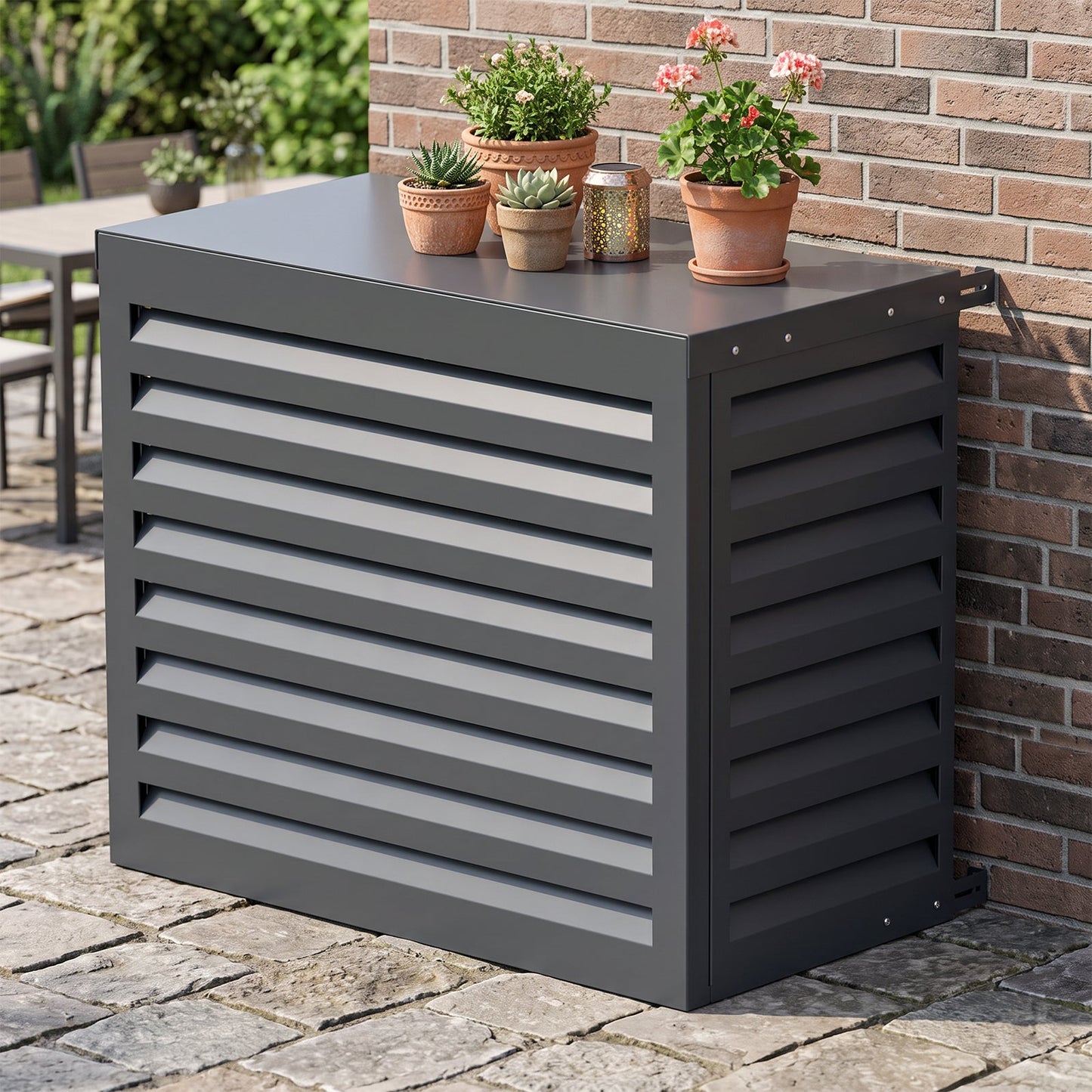 Advwin Metal Outdoor AC Cover 110.5×57×90cm