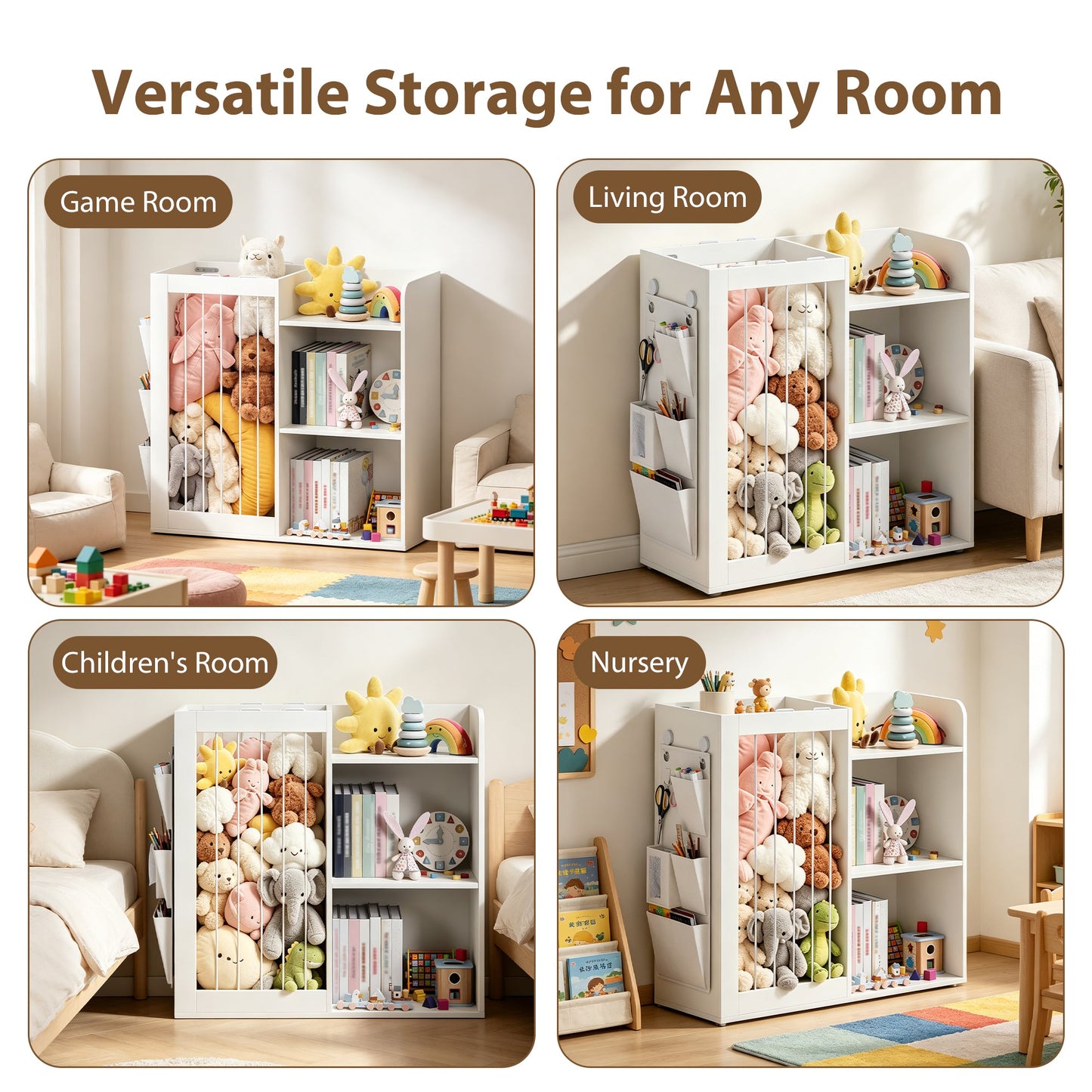 Advwin 3-Tier Kids Bookshelf & Toy Storage Organiser